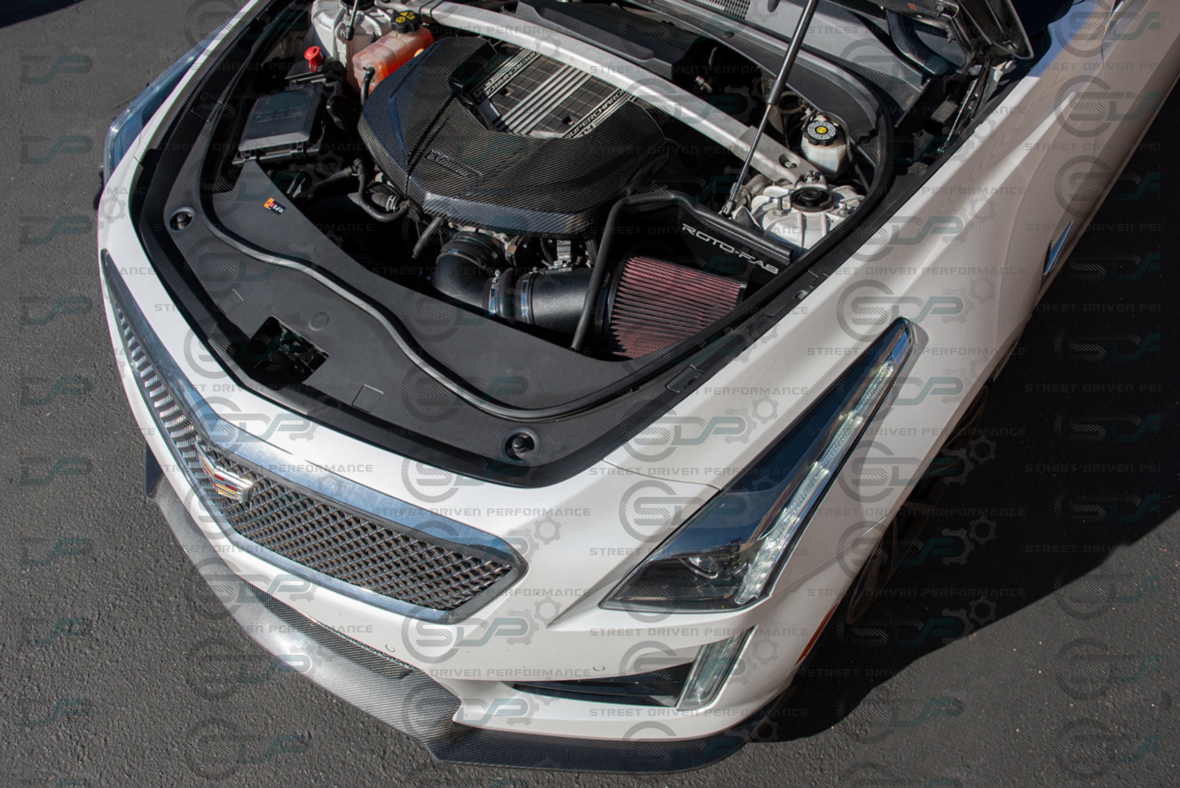 2016-2019 Cadillac CTS-V V3 - Carbon Fiber Engine Cover for Chevrolet LTx LT4 Supercharged engines