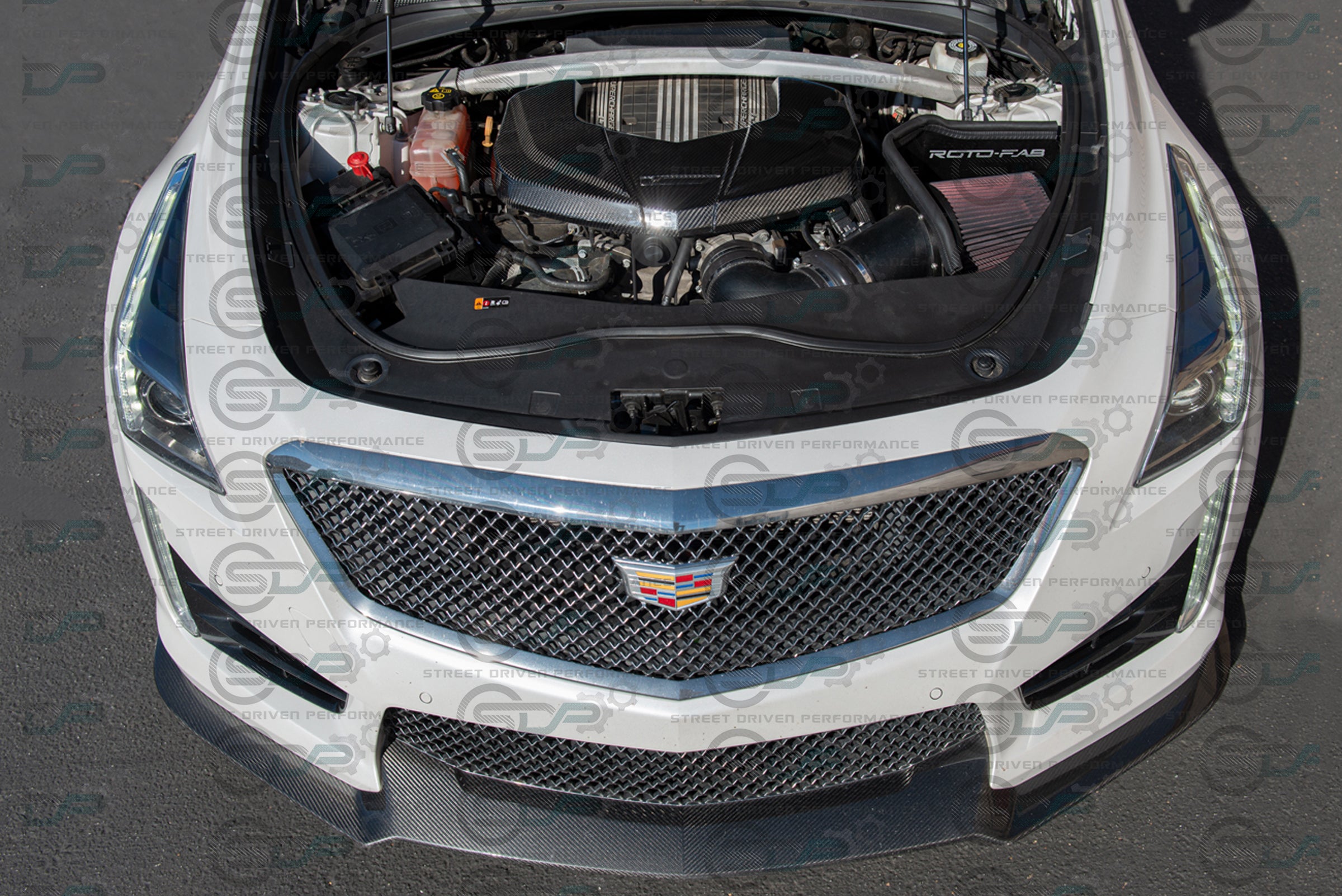 2016-2019 Cadillac CTS-V V3 - Carbon Fiber Engine Cover for Chevrolet LTx LT4 Supercharged engines