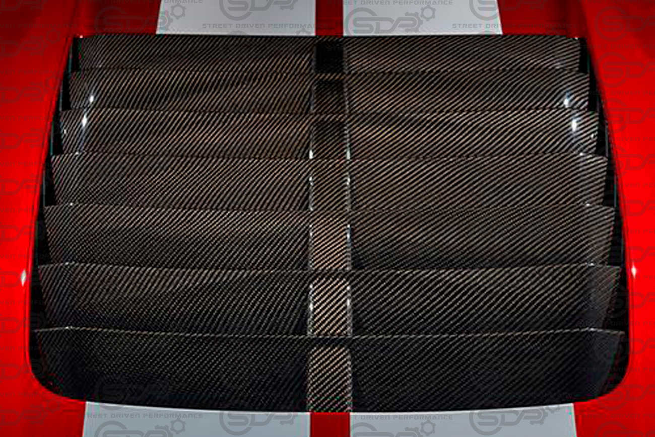 2020-2023 Ford Mustang GT500 | Factory Style Carbon Fiber/ Forged Carbon Fiber Front Hood Vent