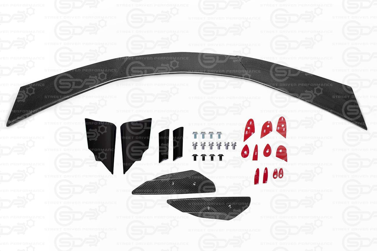 2020+ Corvette C8 Stingray & Z51 | Next Gen CARBON FIBER Rear Trunk Lid High Wing Spoiler