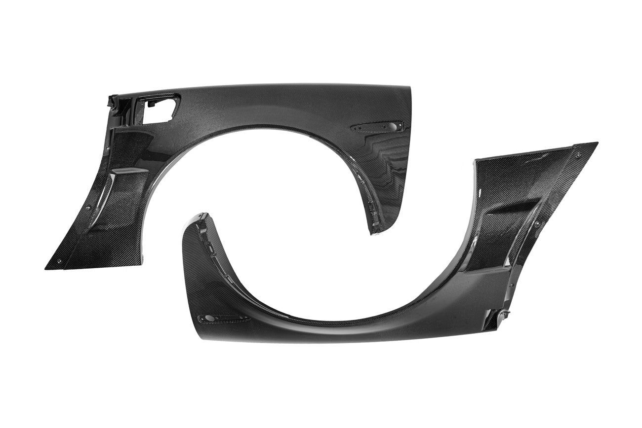 2005-2013 Corvette C6 | ZR1 Style Carbon Fiber Rear Side Wide Body Fenders & Fender Vent (Pair)