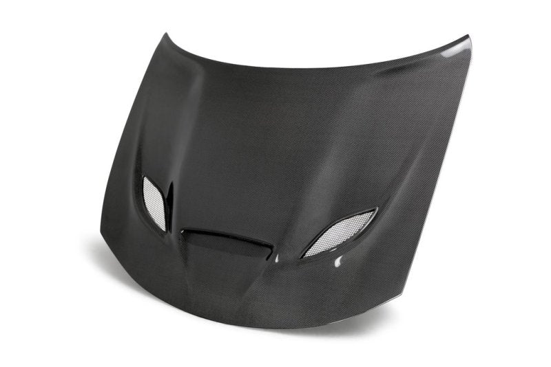 Anderson Composites carbon fiber hood for Dodge Charger Hellcat 2015-2018, OE style with vented design.