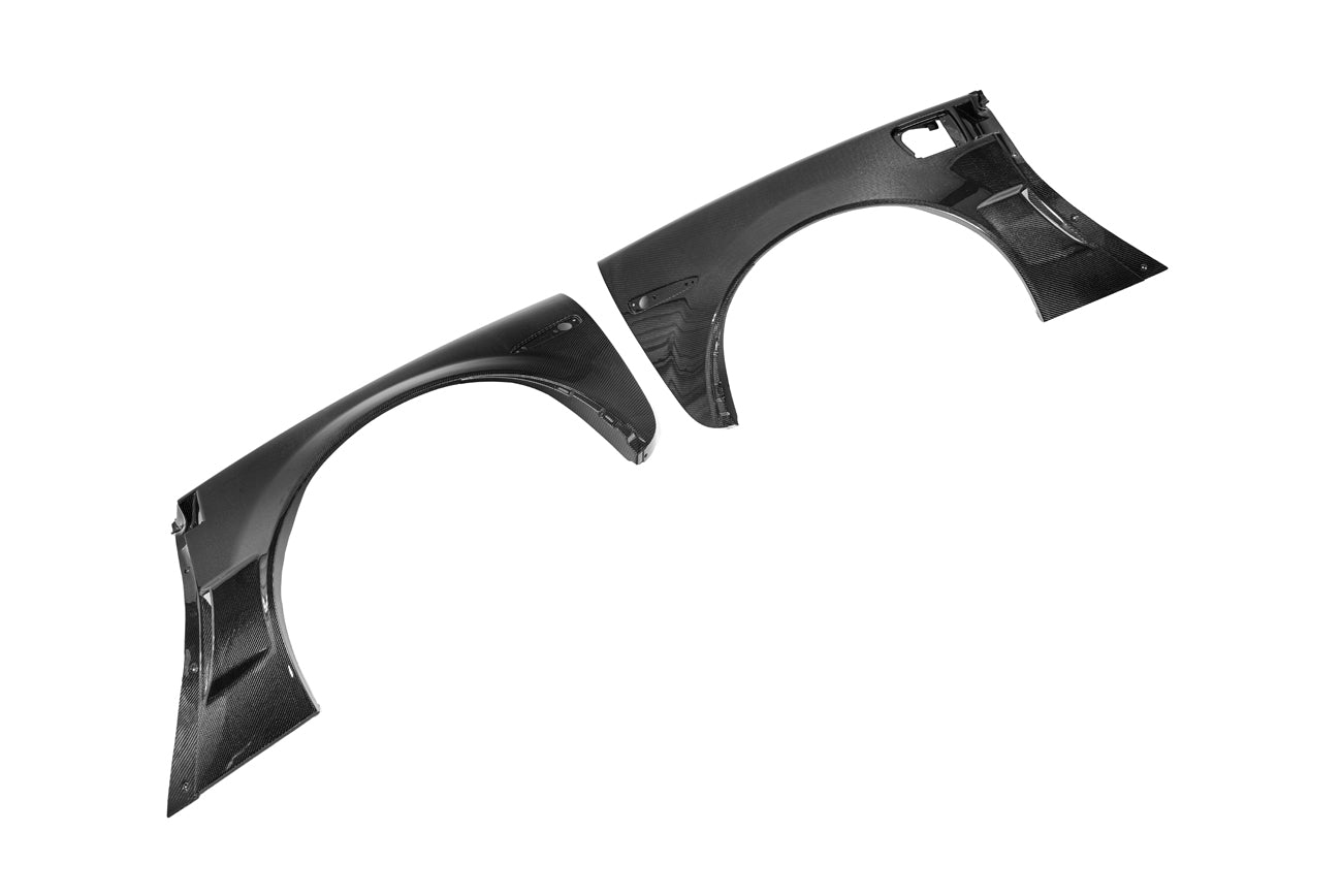 2005-2013 Corvette C6 | ZR1 Style Carbon Fiber Rear Side Wide Body Fenders & Fender Vent (Pair)