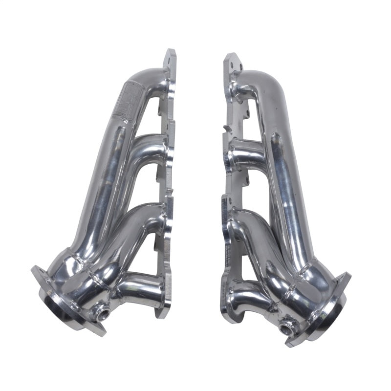 BBK 09-20 Dodge Challenger Hemi 5.7L shorty exhaust headers in silver ceramic, showing the tuned length design and metallic finish.