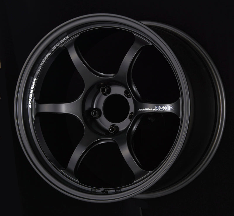 Advan RG-D2 17x7.5 +48 5x114.3 Semi Gloss Black Wheel