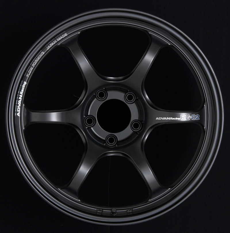 Advan RG-D2 16x8.0 +38 4x100 Machining and Semi Gloss Black Wheel (Special Order No Cancel/Returns)