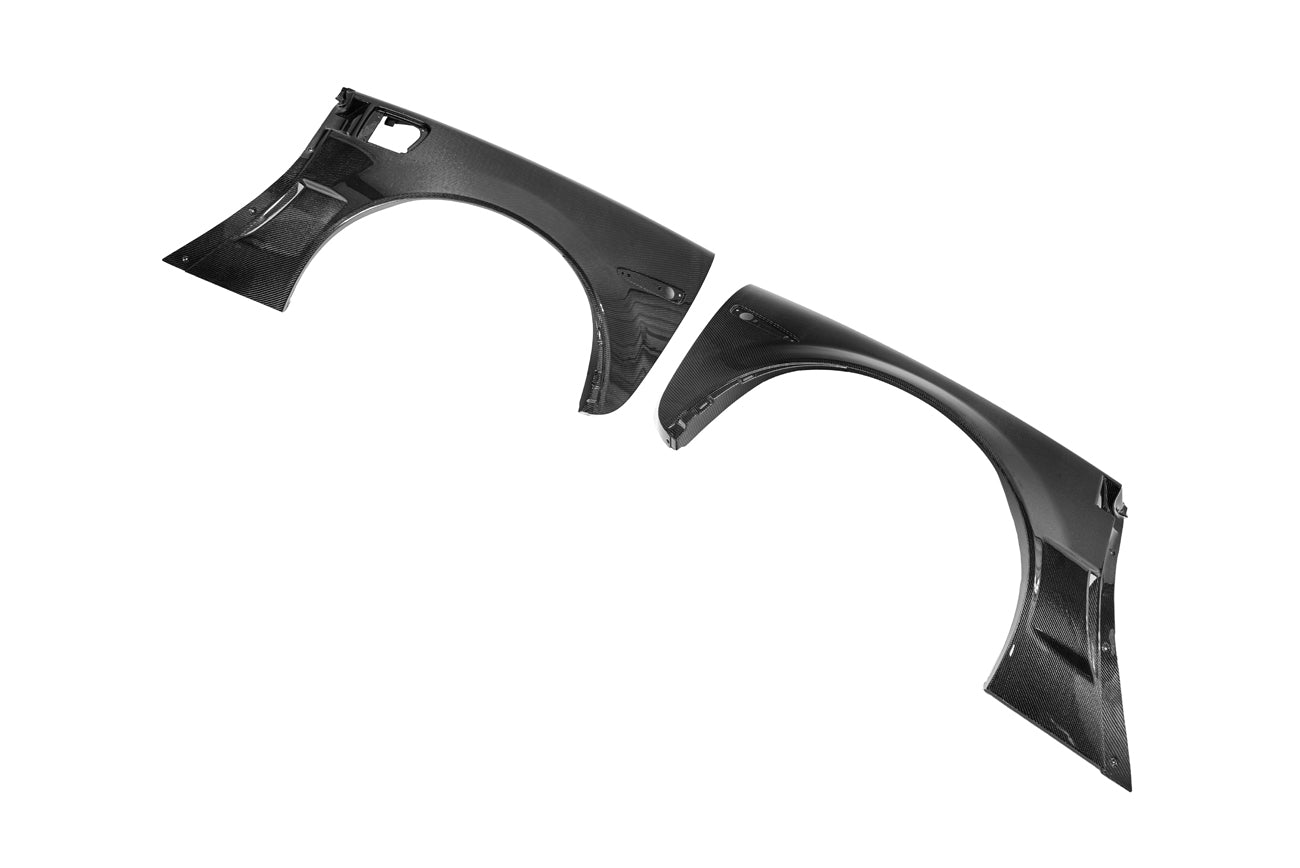 2005-2013 Corvette C6 | ZR1 Style Carbon Fiber Rear Side Wide Body Fenders & Fender Vent (Pair)