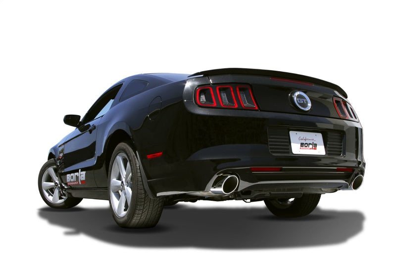 Borla 13-14 Mustang GT/Boss 302 5.0L V8 RWD single split rear exhaust section with dual tips, performance axle-back exhaust system