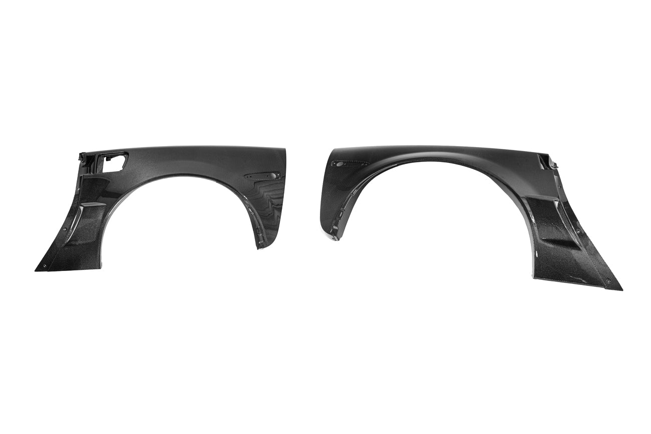 2005-2013 Corvette C6 | ZR1 Style Carbon Fiber Rear Side Wide Body Fenders & Fender Vent (Pair)