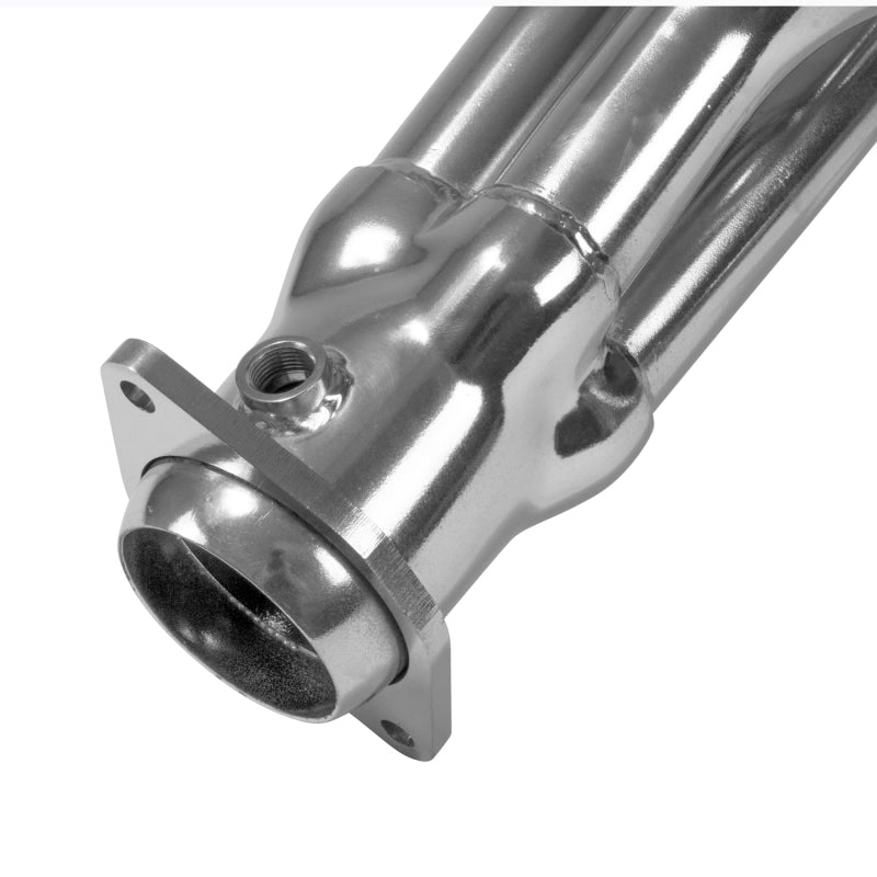 BBK 11-20 Dodge Challenger Hemi 6.4L shorty tuned length exhaust headers in silver ceramic, showing the ceramic-coated headers