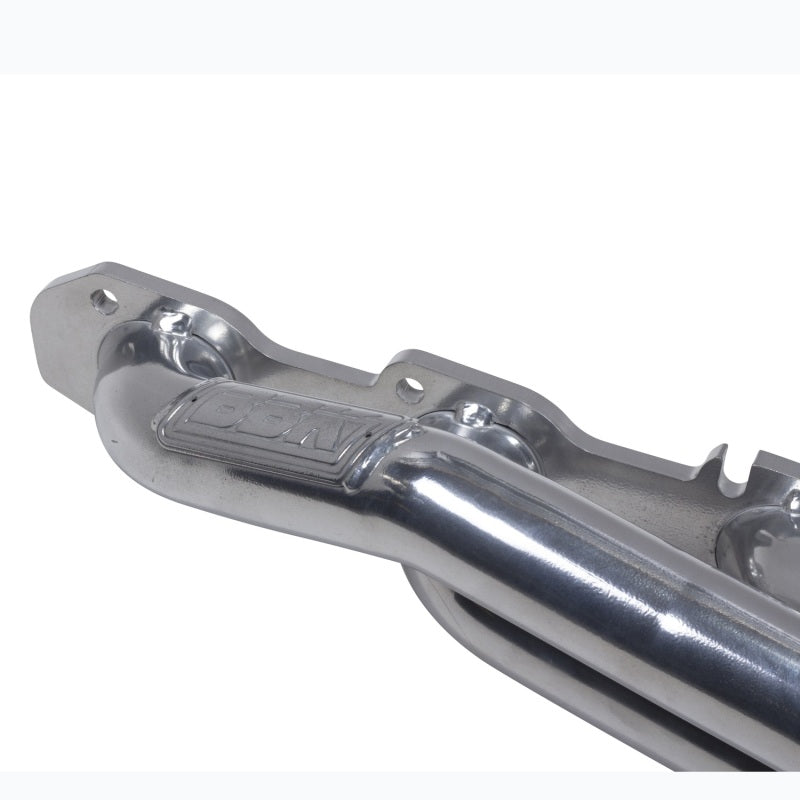 BBK 09-20 Dodge Challenger Hemi 5.7L shorty exhaust headers in silver ceramic finish with tuned length, for improved performance.