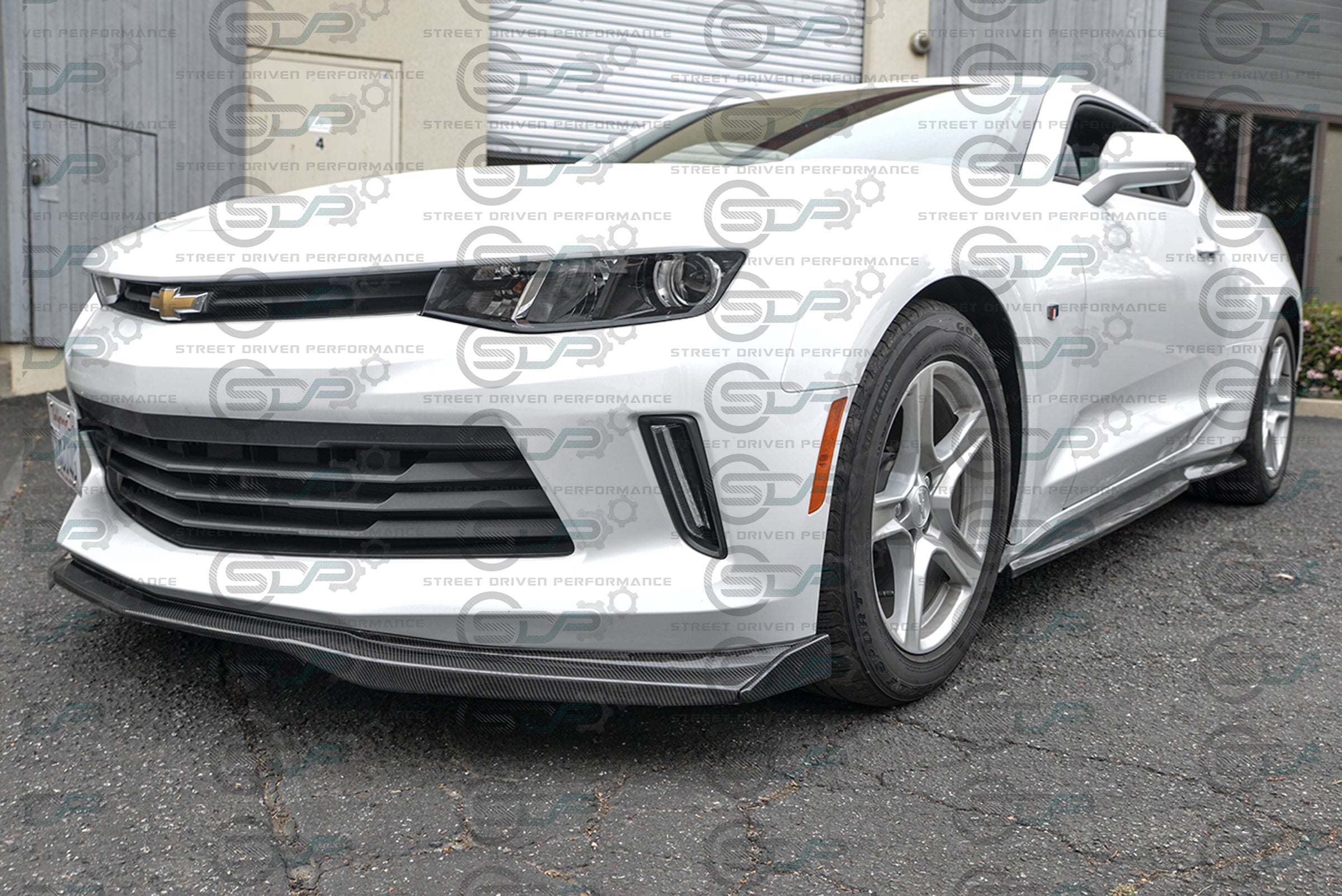 2016-2018 6th Gen Camaro - "T6 Performance Package" Carbon Fiber Front Splitter / Lip with Side Extensions Ground Effects - for all LT / LS / RS models