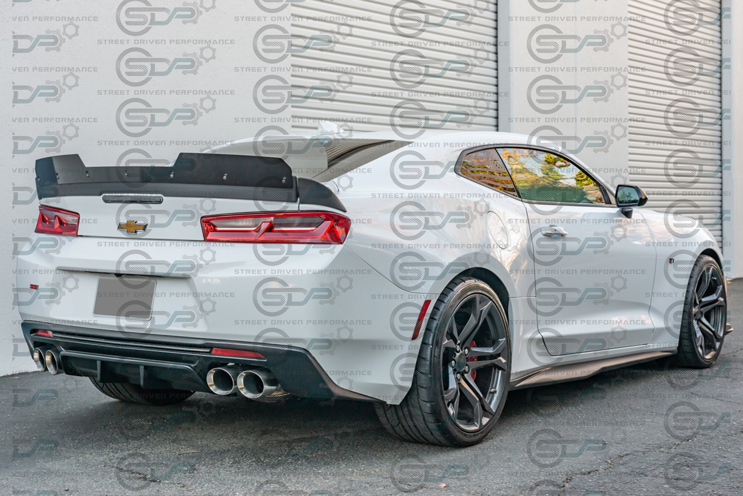 2016-2018 6th Gen Camaro - "Type 2 Track Package" Rear Trunk Spoiler with Extended Wickerbill - for all models