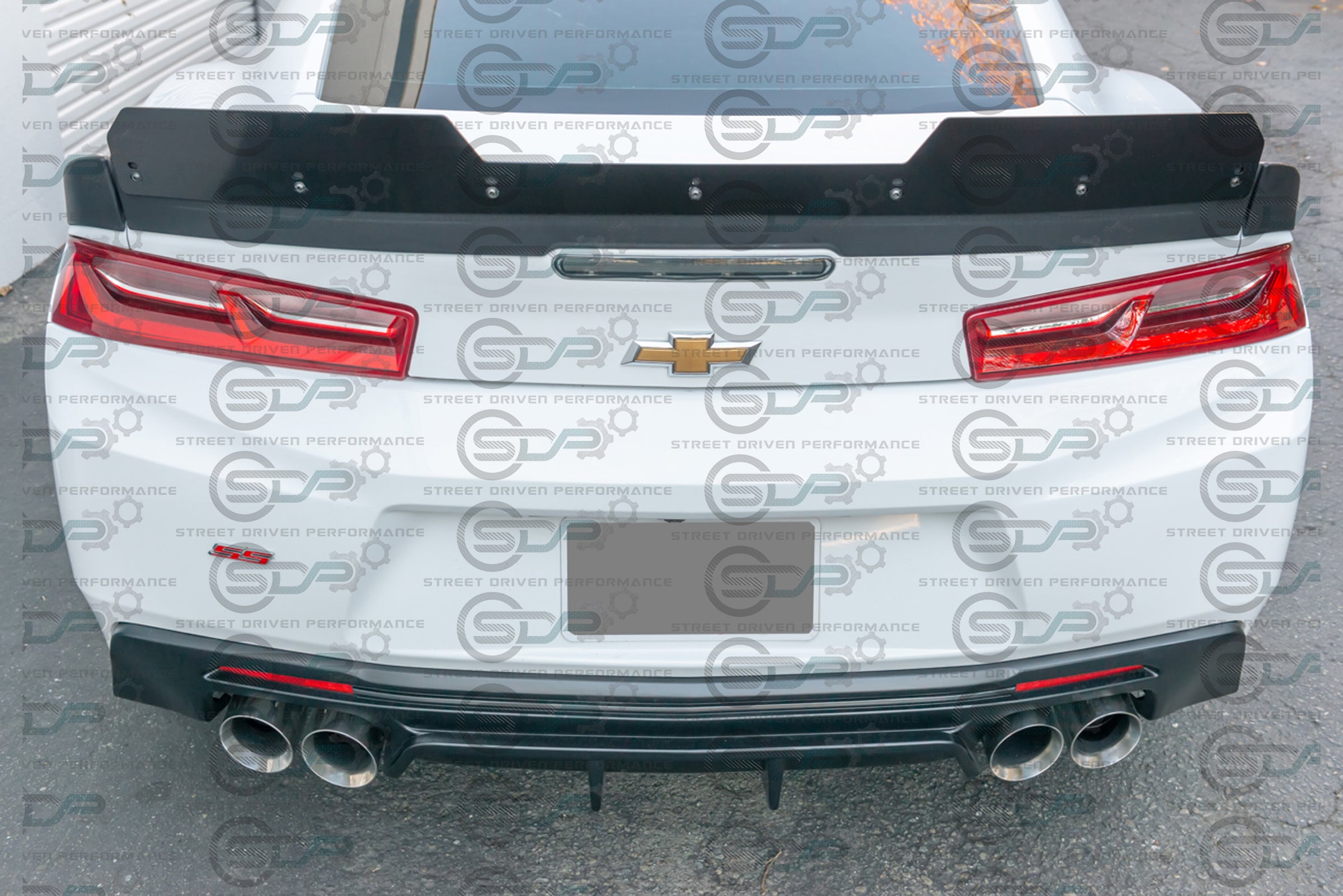 2016-2018 6th Gen Camaro - "Type 2 Track Package" Rear Trunk Spoiler with Extended Wickerbill - for all models
