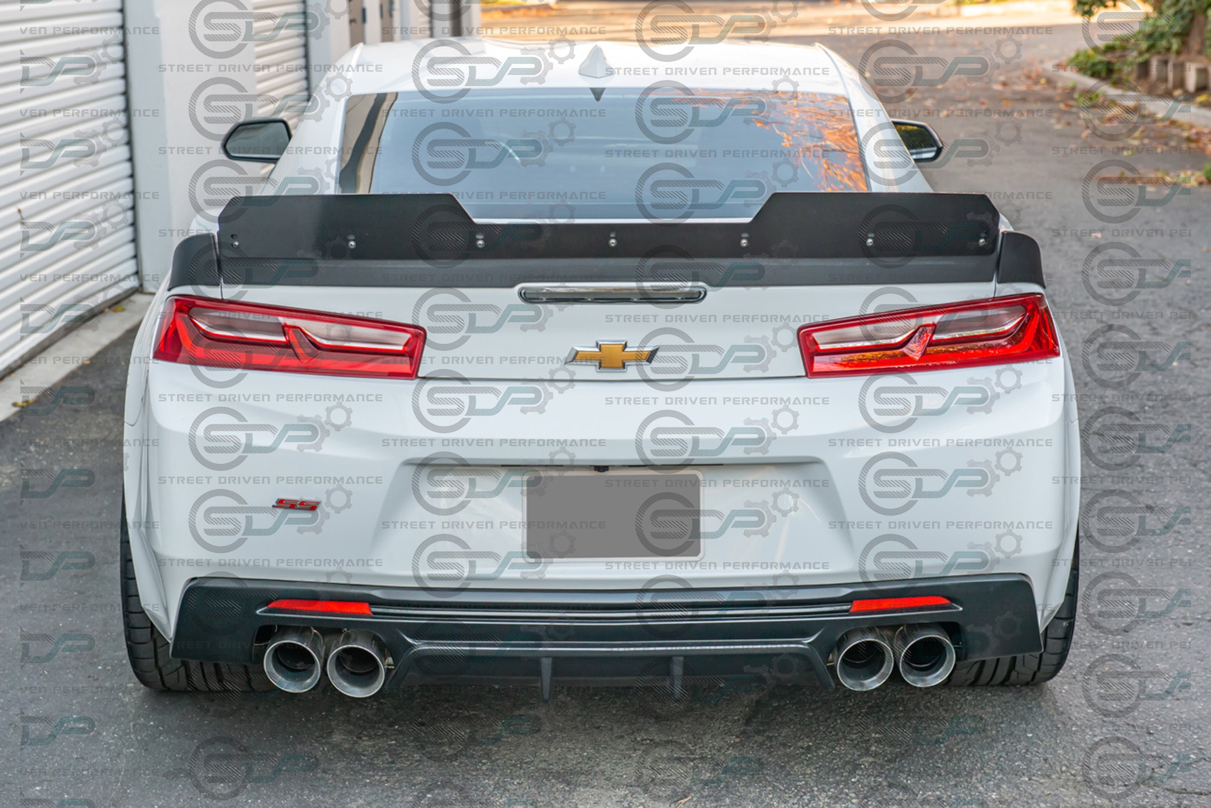 2016-2018 6th Gen Camaro - "Type 2 Track Package" Rear Trunk Spoiler with Extended Wickerbill - for all models