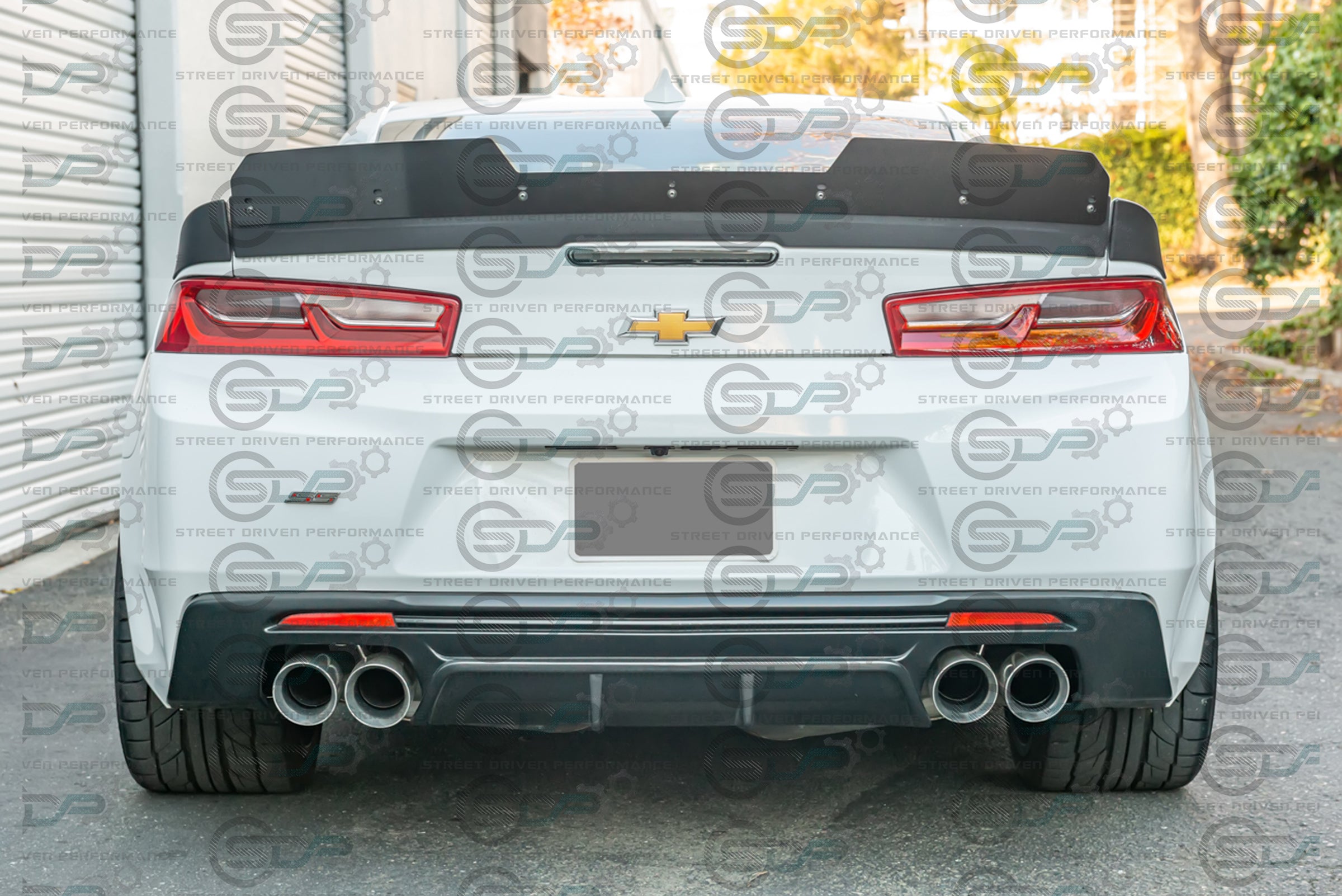 2016-2018 6th Gen Camaro - "Type 2 Track Package" Rear Trunk Spoiler with Extended Wickerbill - for all models
