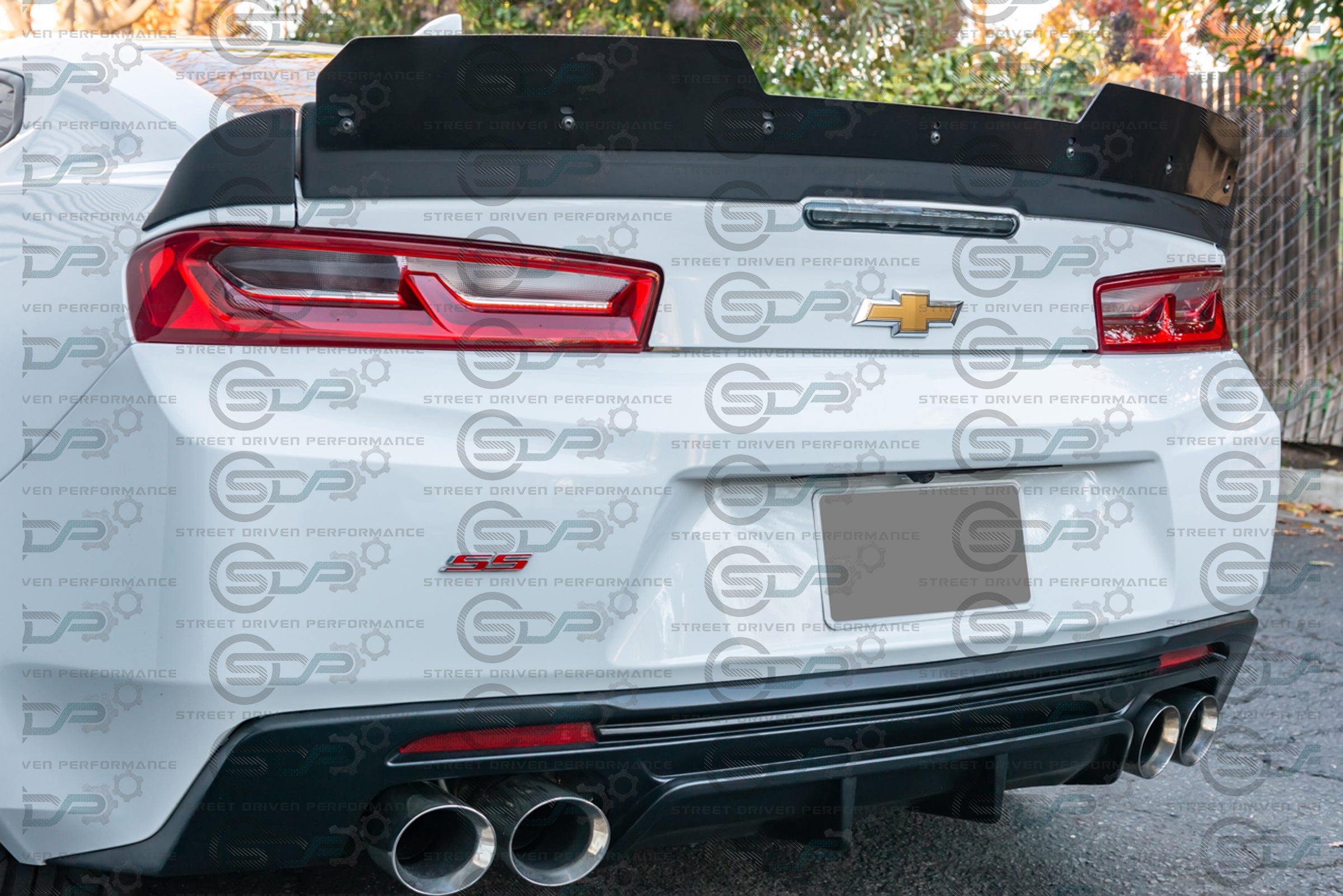 2016-2018 6th Gen Camaro - "Type 2 Track Package" Rear Trunk Spoiler with Extended Wickerbill - for all models