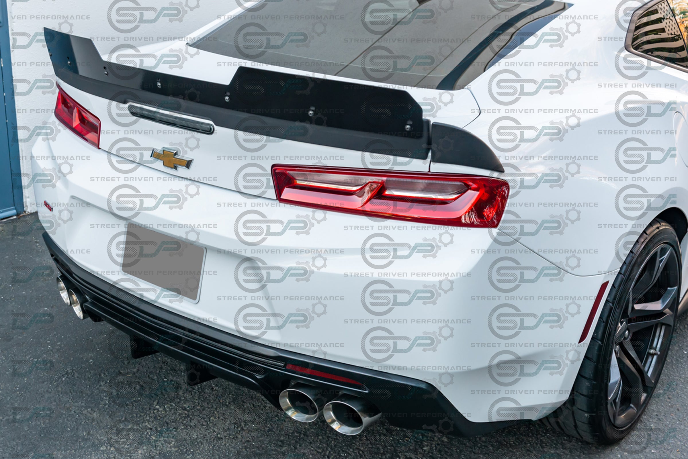 2016-2018 6th Gen Camaro - "Type 2 Track Package" Rear Trunk Spoiler with Extended Wickerbill - for all models