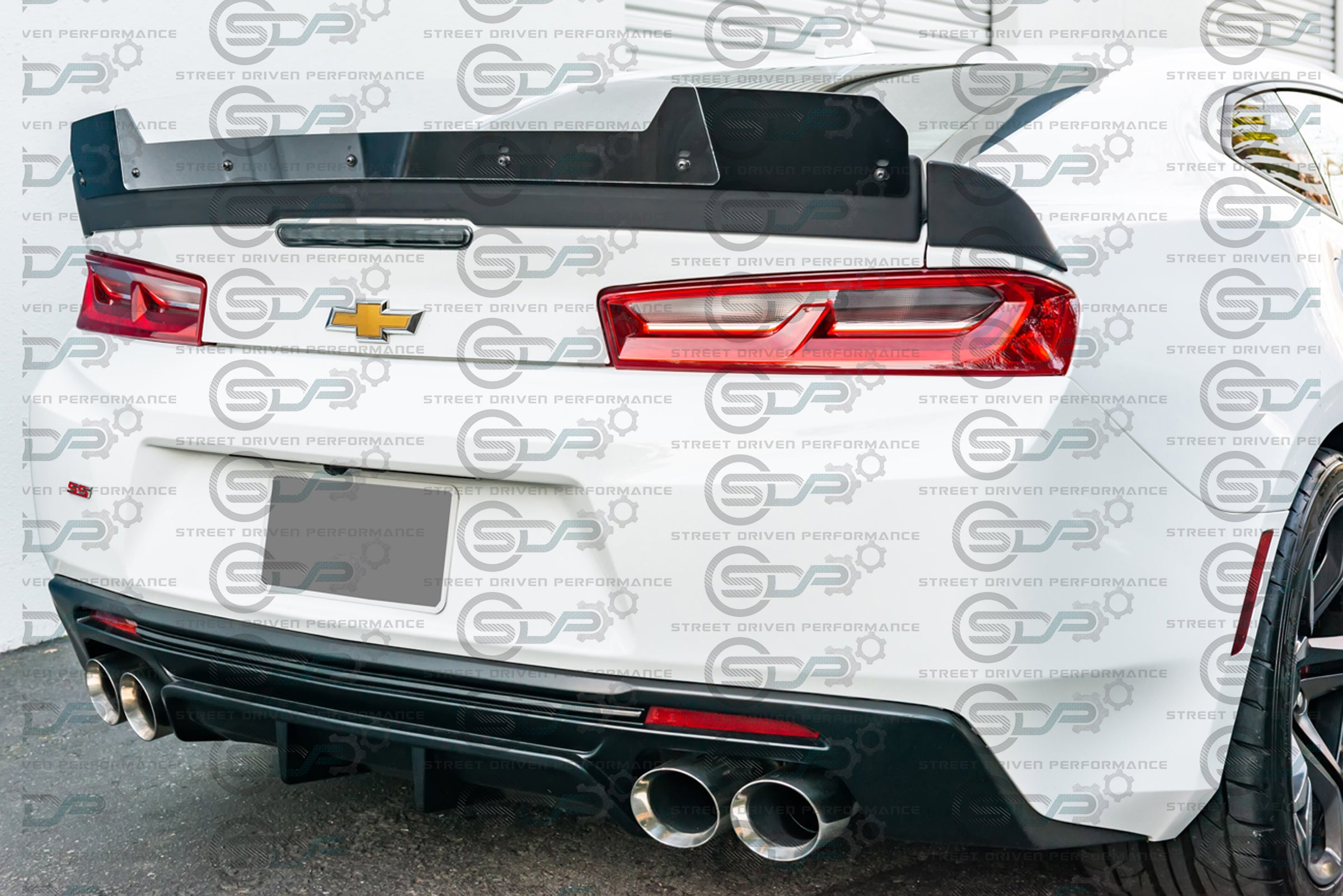 2016-2018 6th Gen Camaro - "1LE Track Package" Rear Trunk Spoiler Wing with Extended Wickerbill - for all 16-18 models