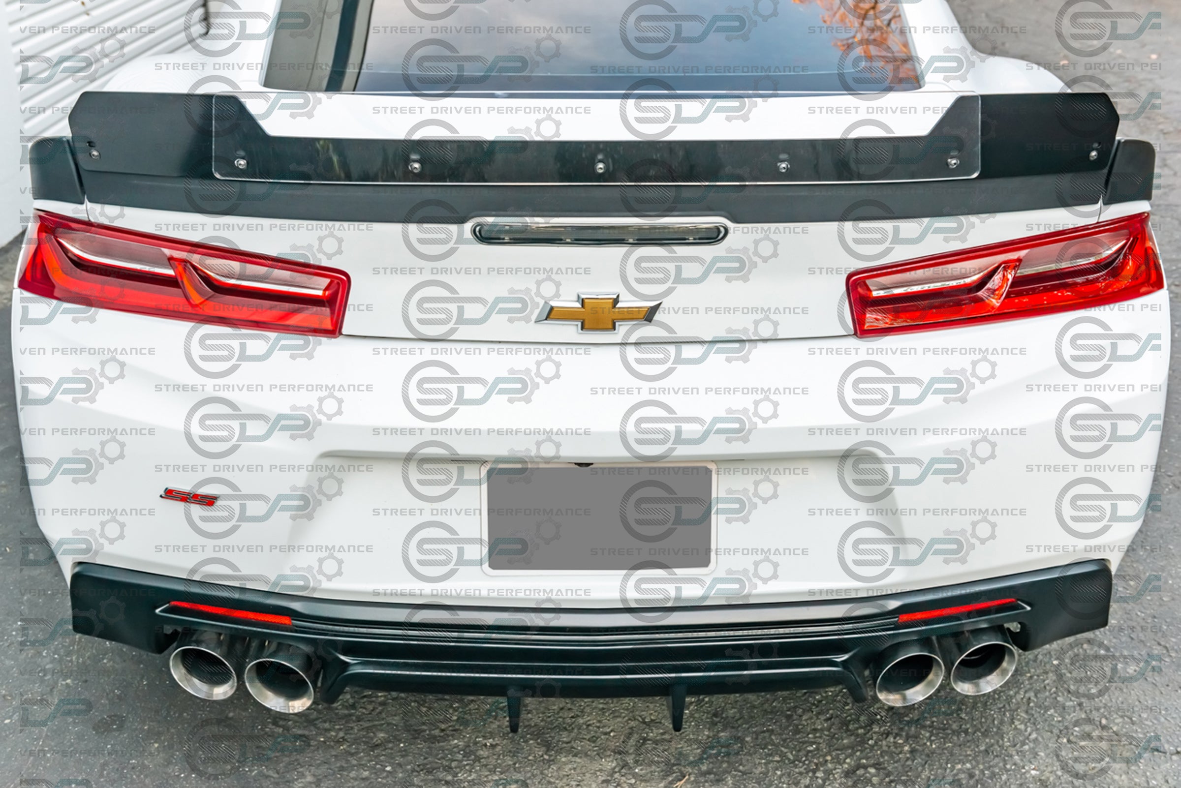 2016-2018 6th Gen Camaro - "1LE Track Package" Rear Trunk Spoiler Wing with Extended Wickerbill - for all 16-18 models