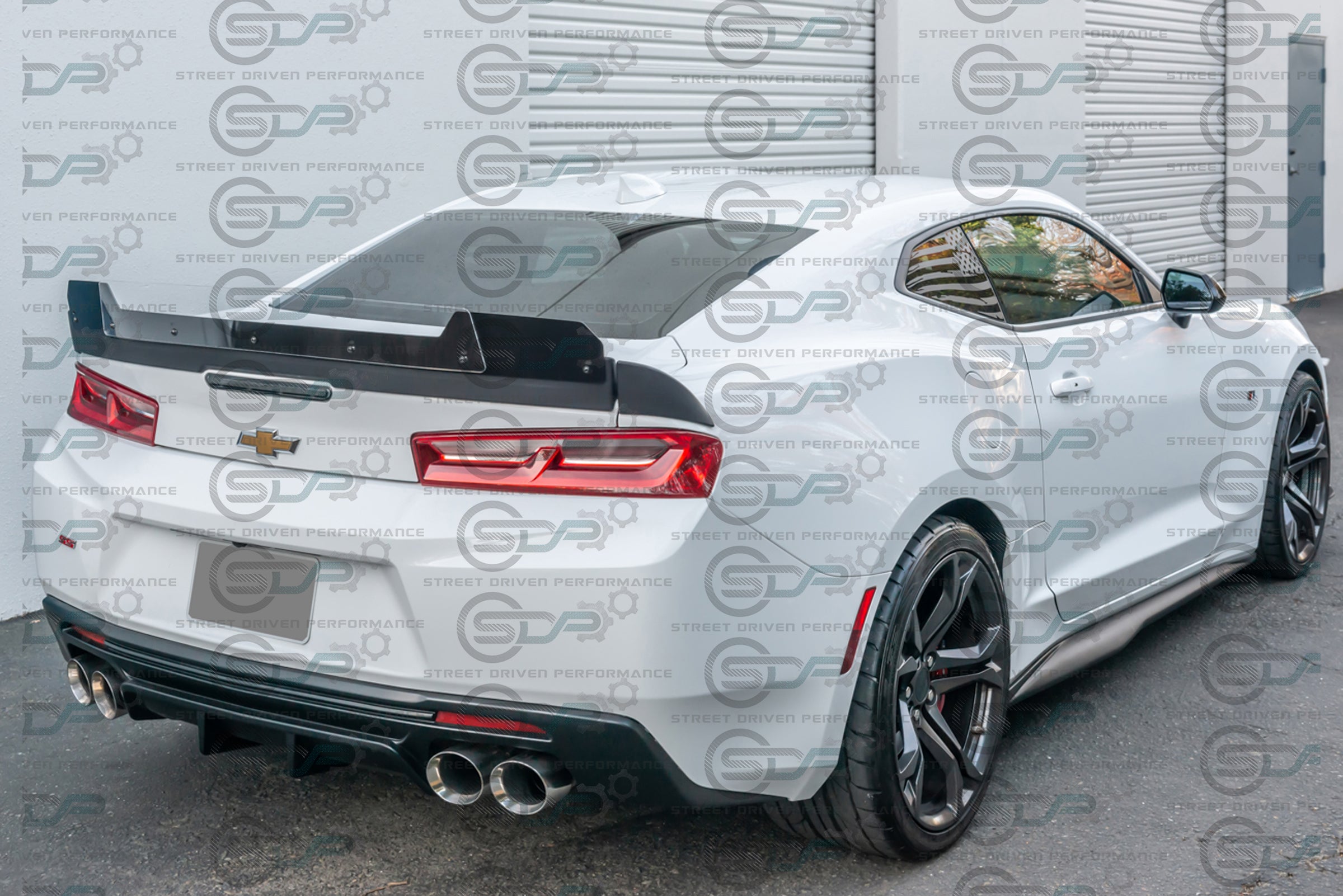 2016-2018 6th Gen Camaro - "1LE Track Package" Rear Trunk Spoiler Wing with Extended Wickerbill - for all 16-18 models