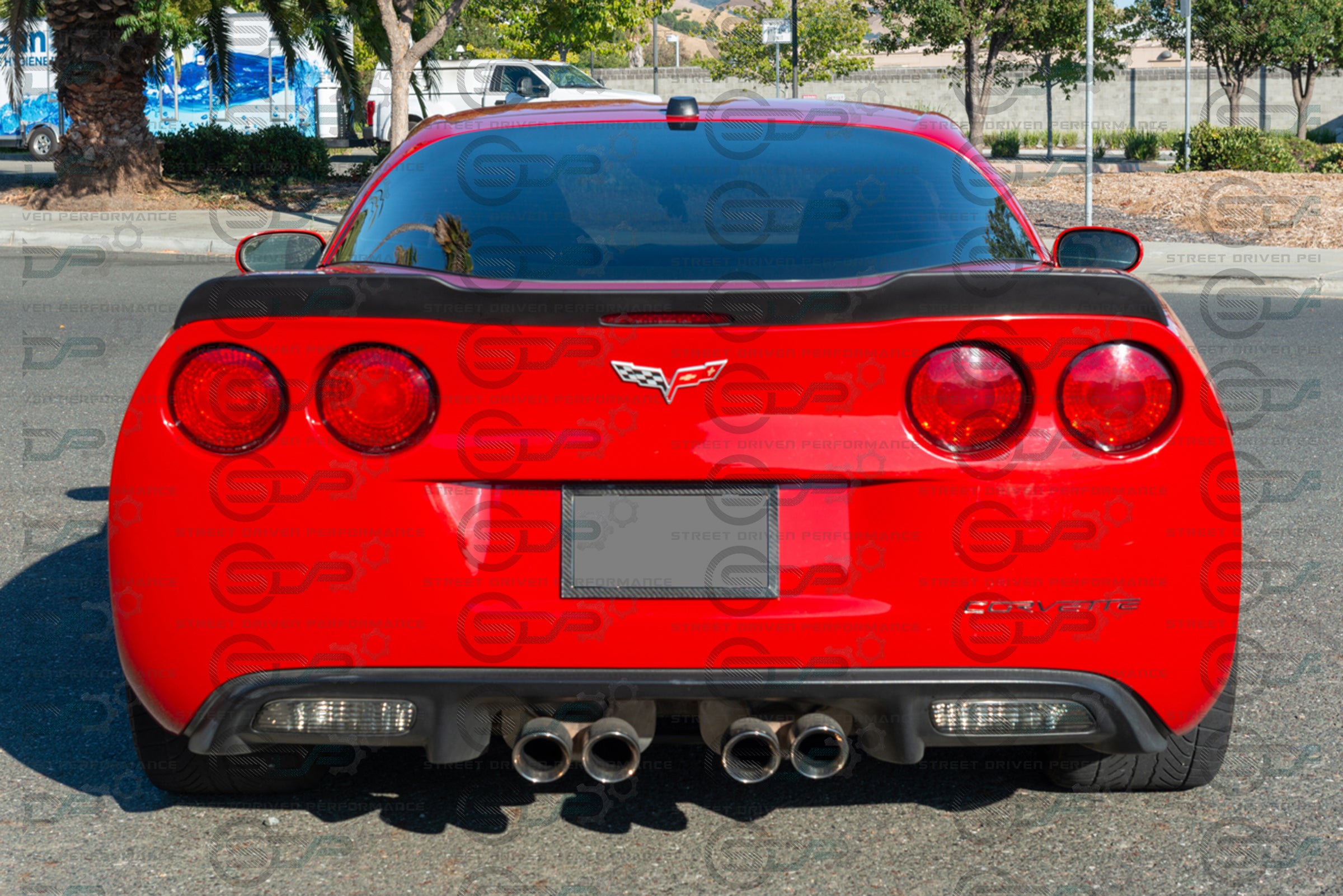 2005-2013 C6 Corvette - Extended ZR1 Style Rear Trunk Lid Spoiler Wing - for all models