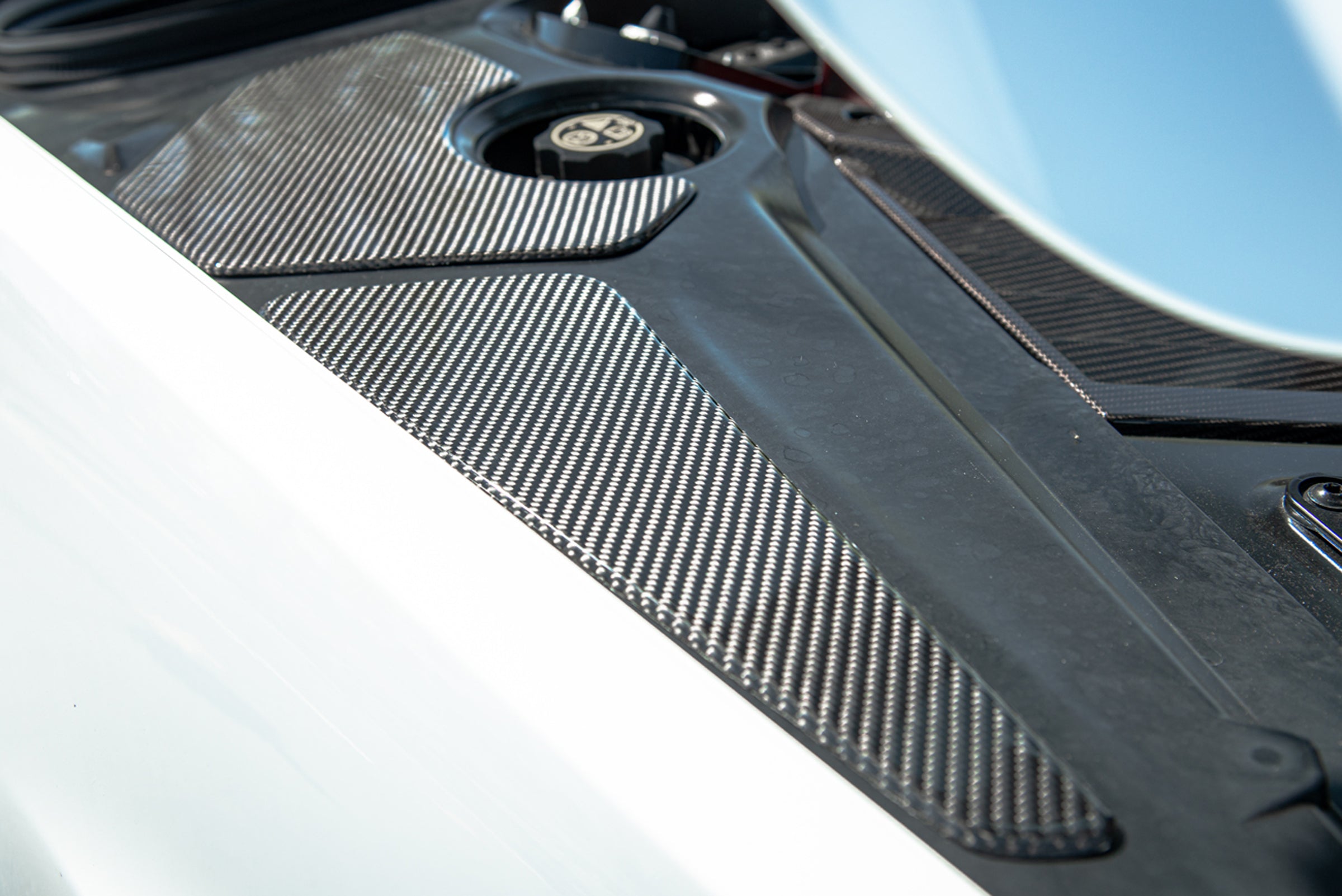 2020+ Chevrolet Corvette C8 | Carbon Fiber Engine Bay Trim