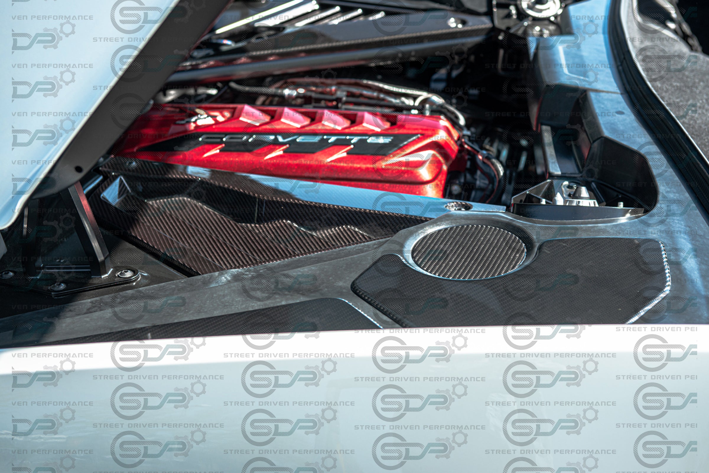 2020+ Chevrolet Corvette C8 | Carbon Fiber Engine Bay Trim