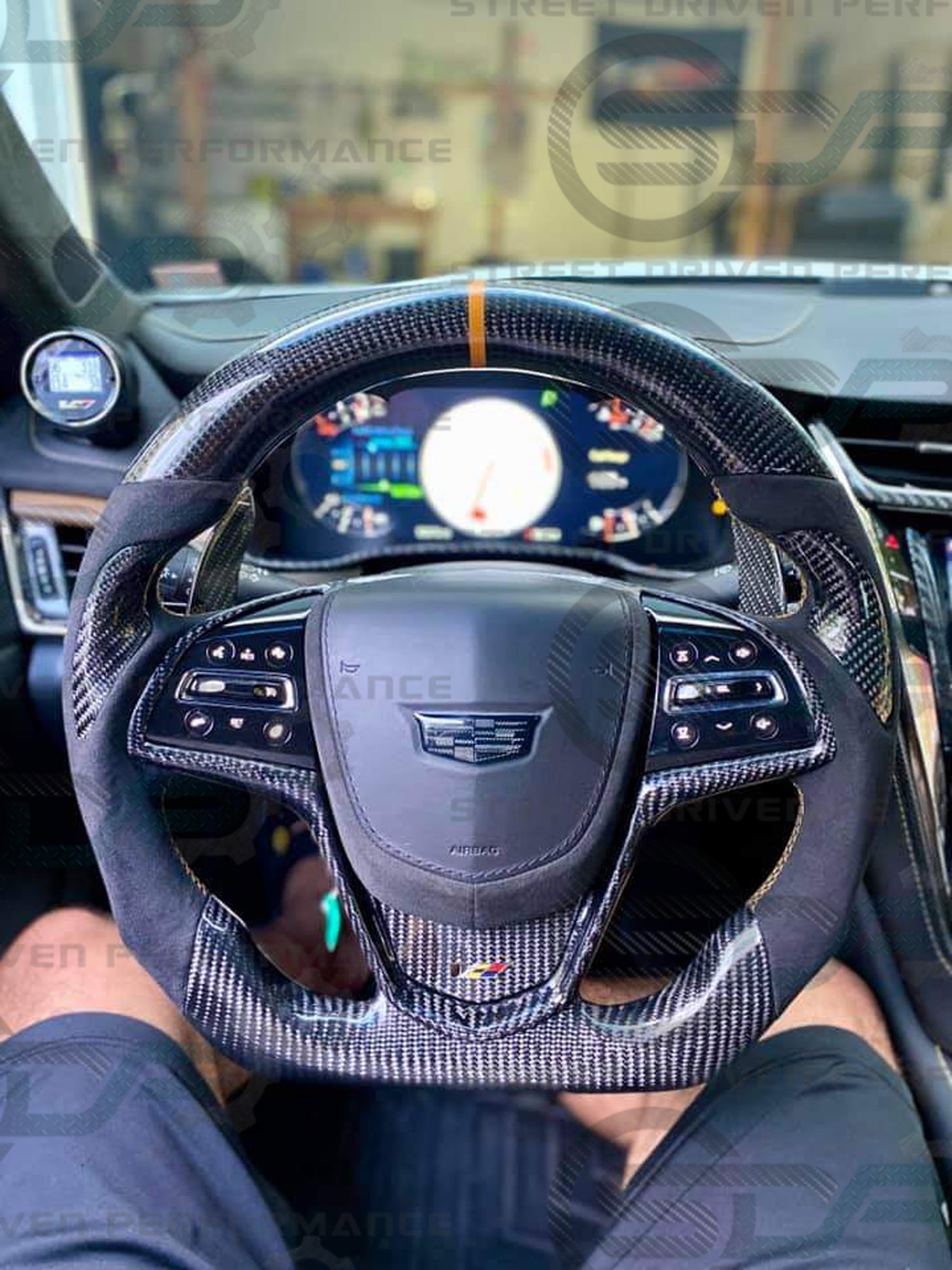 2013 - 2019 Cadillac ATS & ATS-V Custom Carbon Fiber Steering Wheel with options