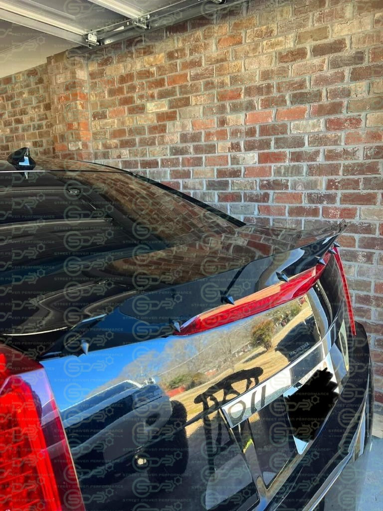 2009-2015 Cadillac CTS-V V2 | Sedan MATTE BLACK Rear Trunk Wing Wickerbill Spoiler