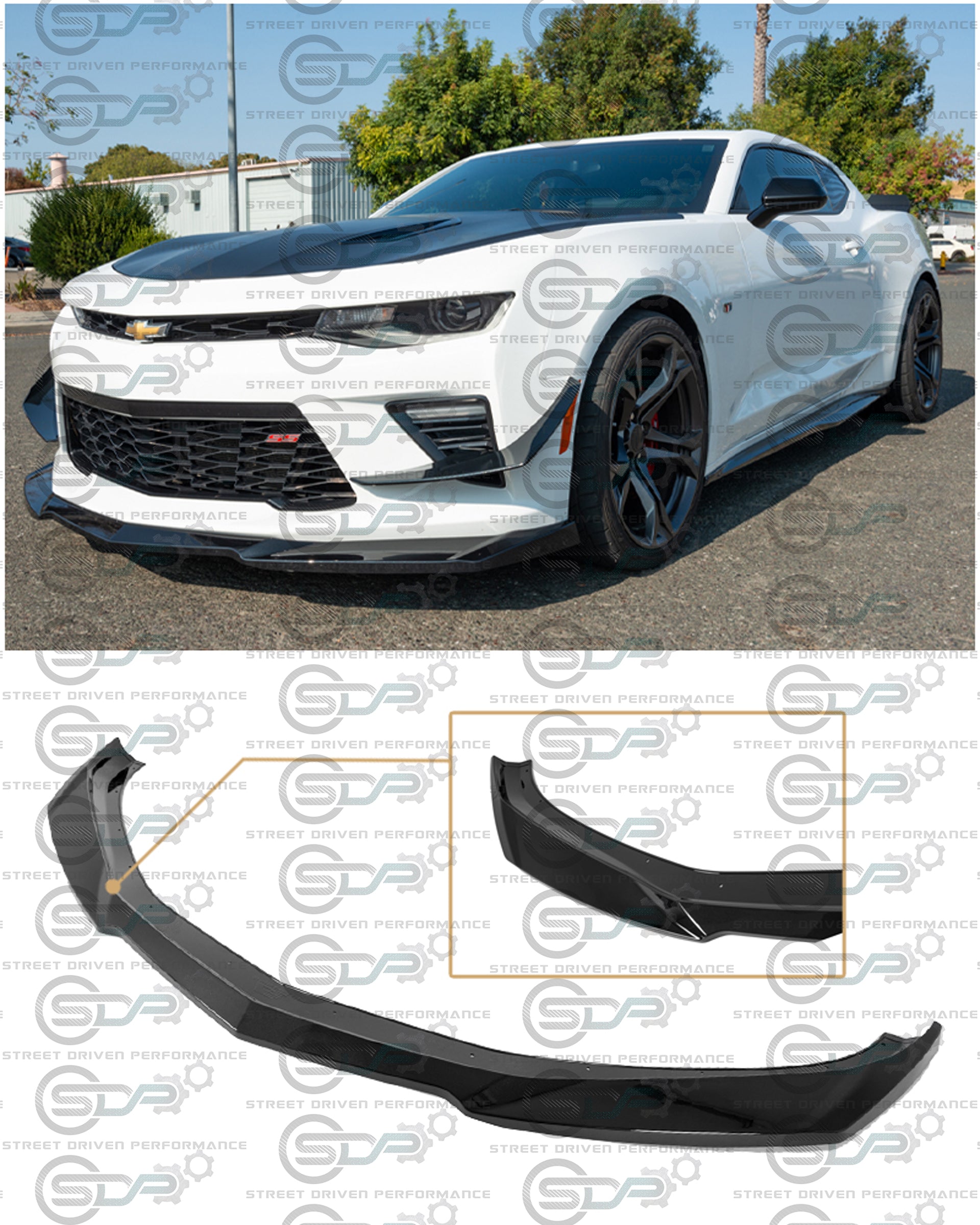 2016-2018 6th Gen Camaro - "ZL1 Conversion" Carbon Fiber Front Splitter / Lip Ground Effects - for all SS models