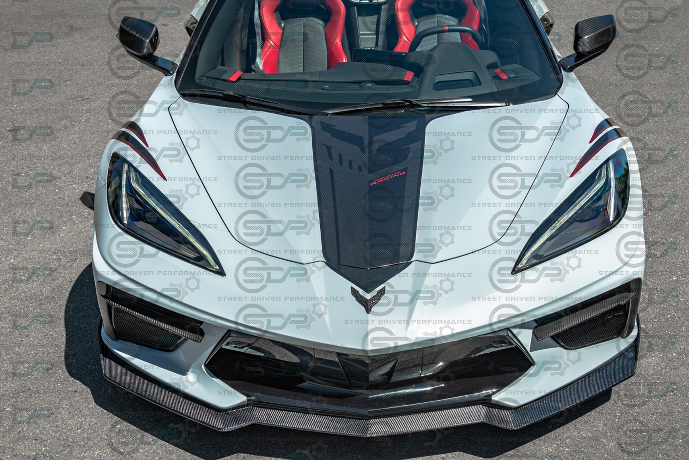 2020+ C8 Corvette Stingray & Z51 |"5VM Style" 2-Piece Splitter / Lip Ground Effects