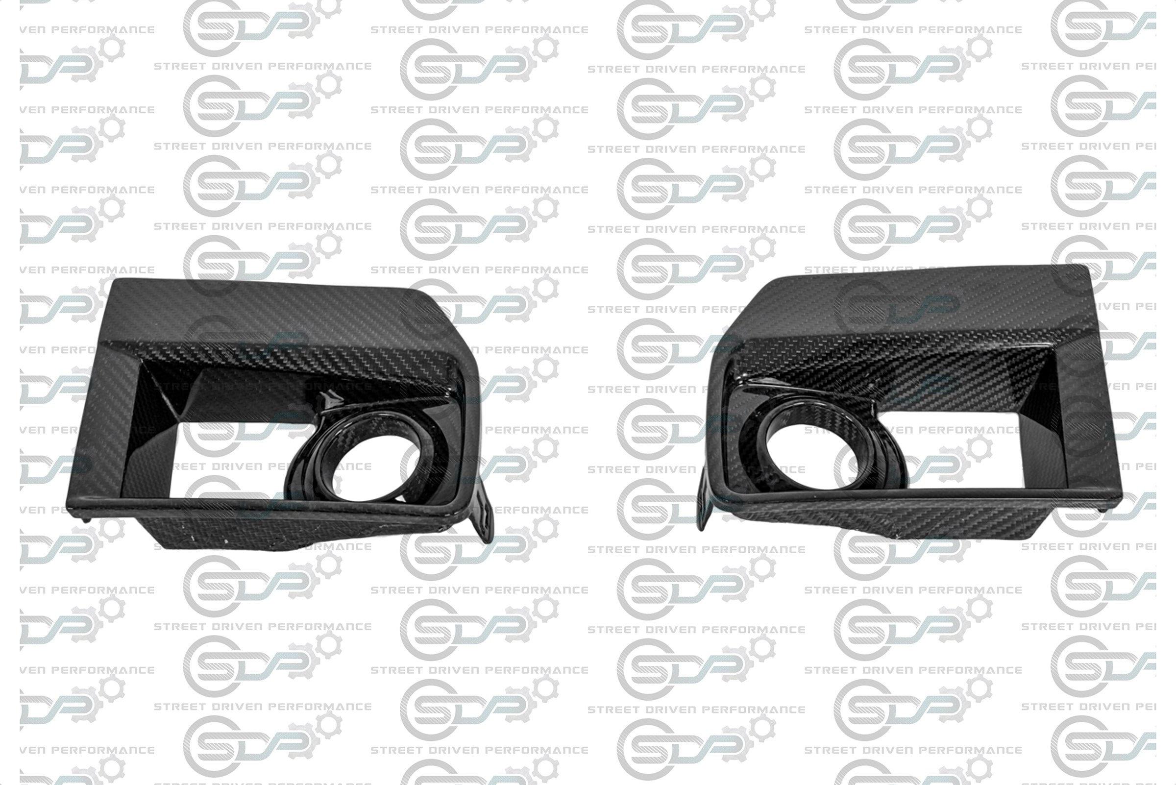 2009-2015 Cadillac CTS-V V2 - Carbon Fiber Fog Light Bezels / Covers