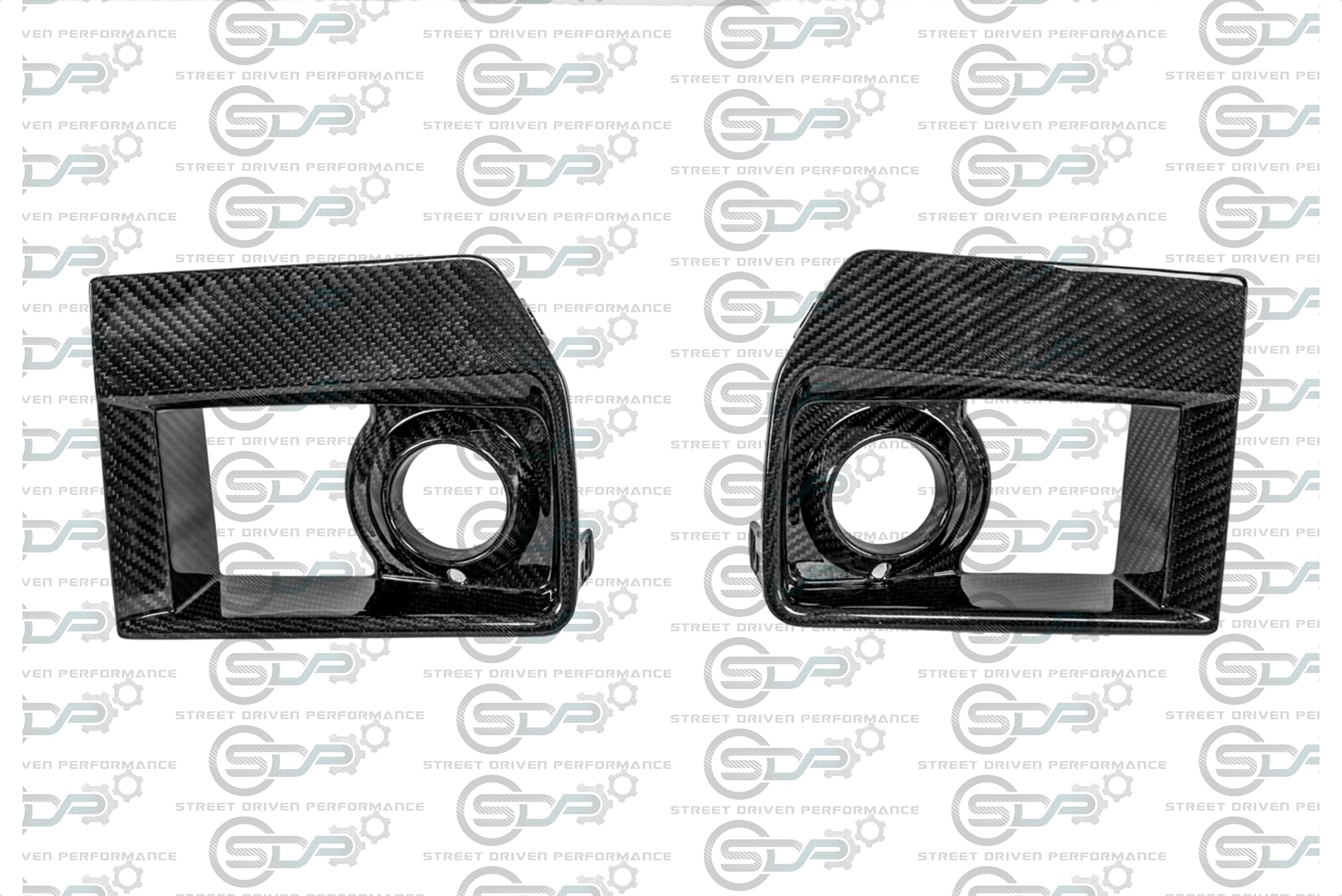 2009-2015 Cadillac CTS-V V2 - Carbon Fiber Fog Light Bezels / Covers
