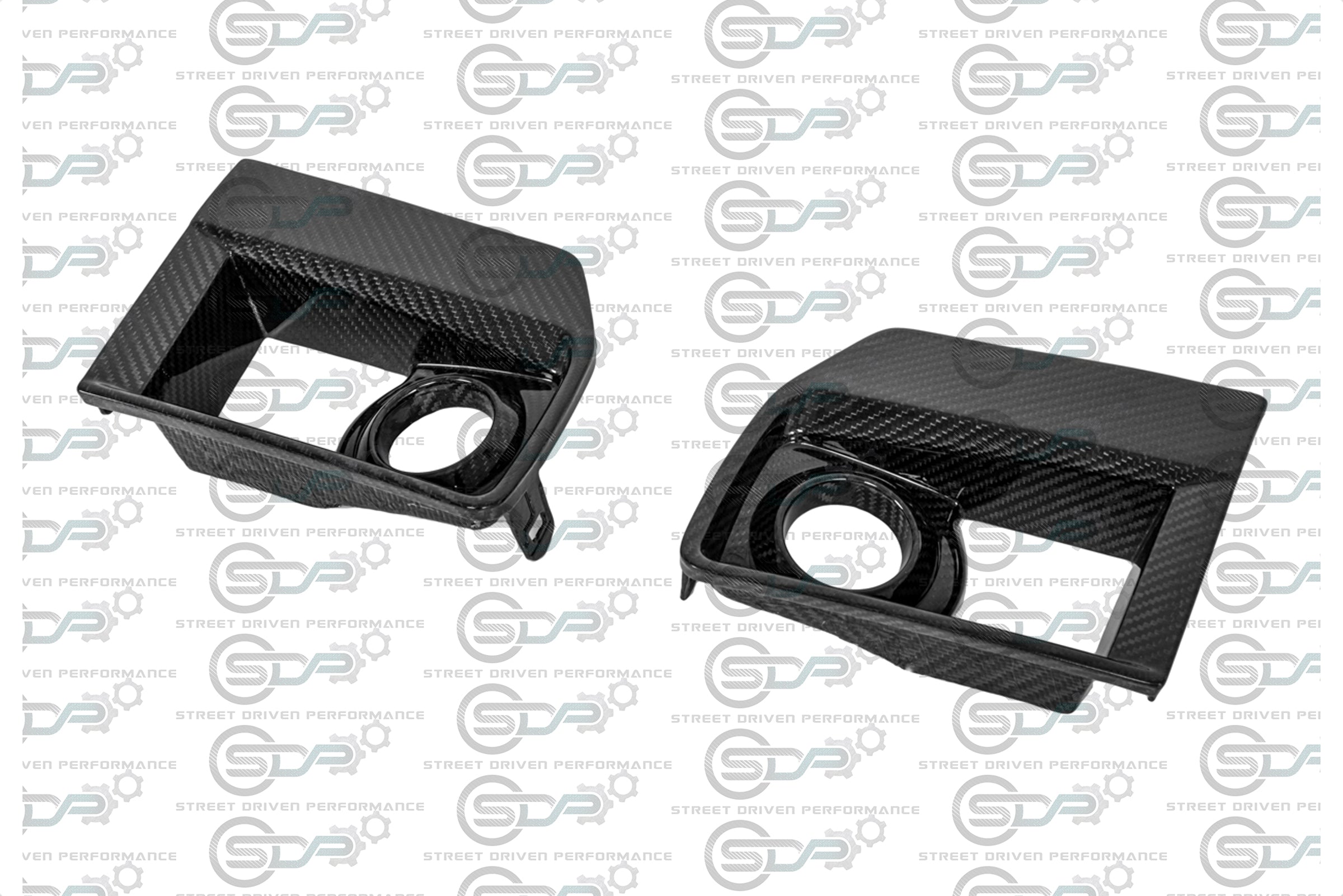 2009-2015 Cadillac CTS-V V2 - Carbon Fiber Fog Light Bezels / Covers