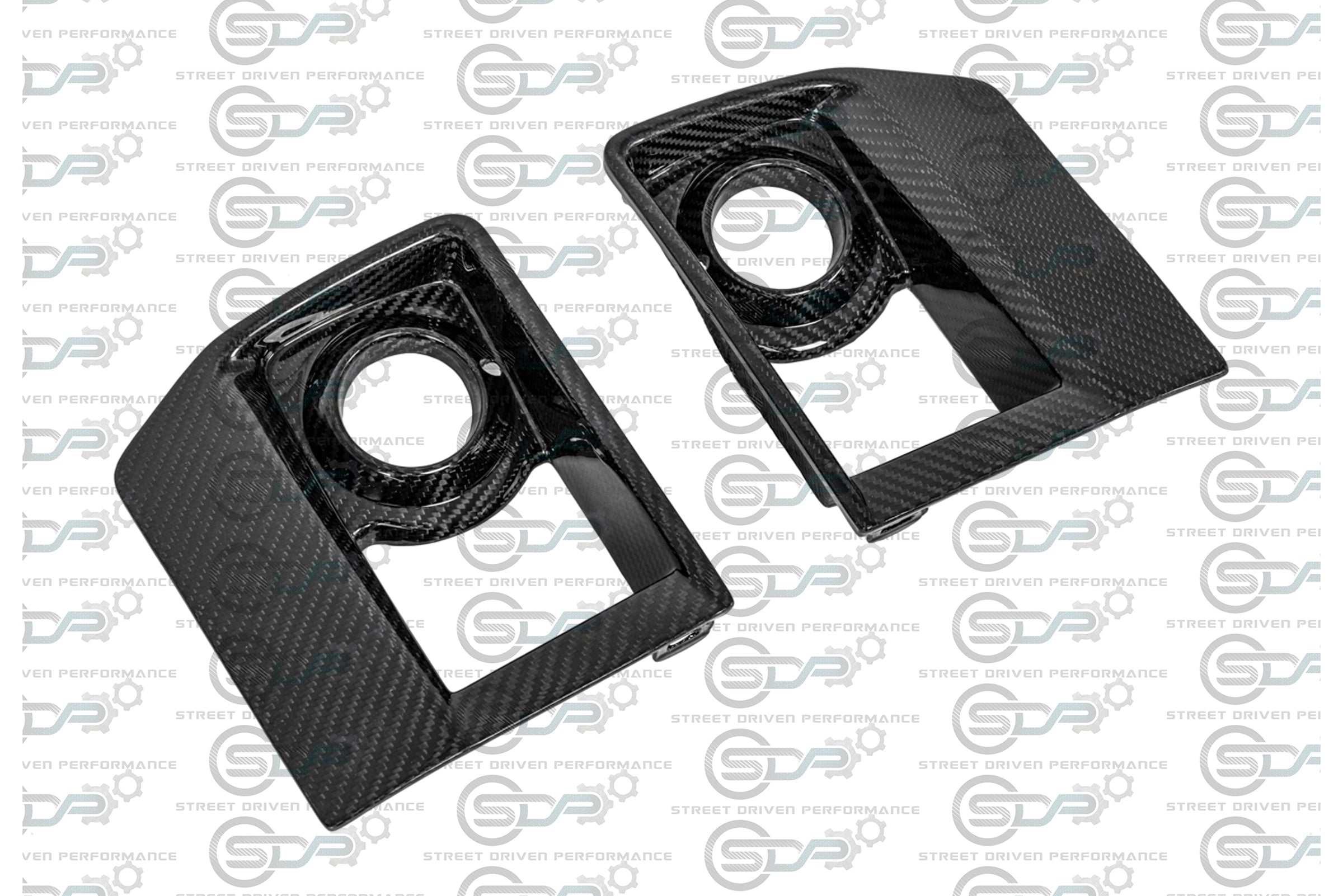 2009-2015 Cadillac CTS-V V2 - Carbon Fiber Fog Light Bezels / Covers