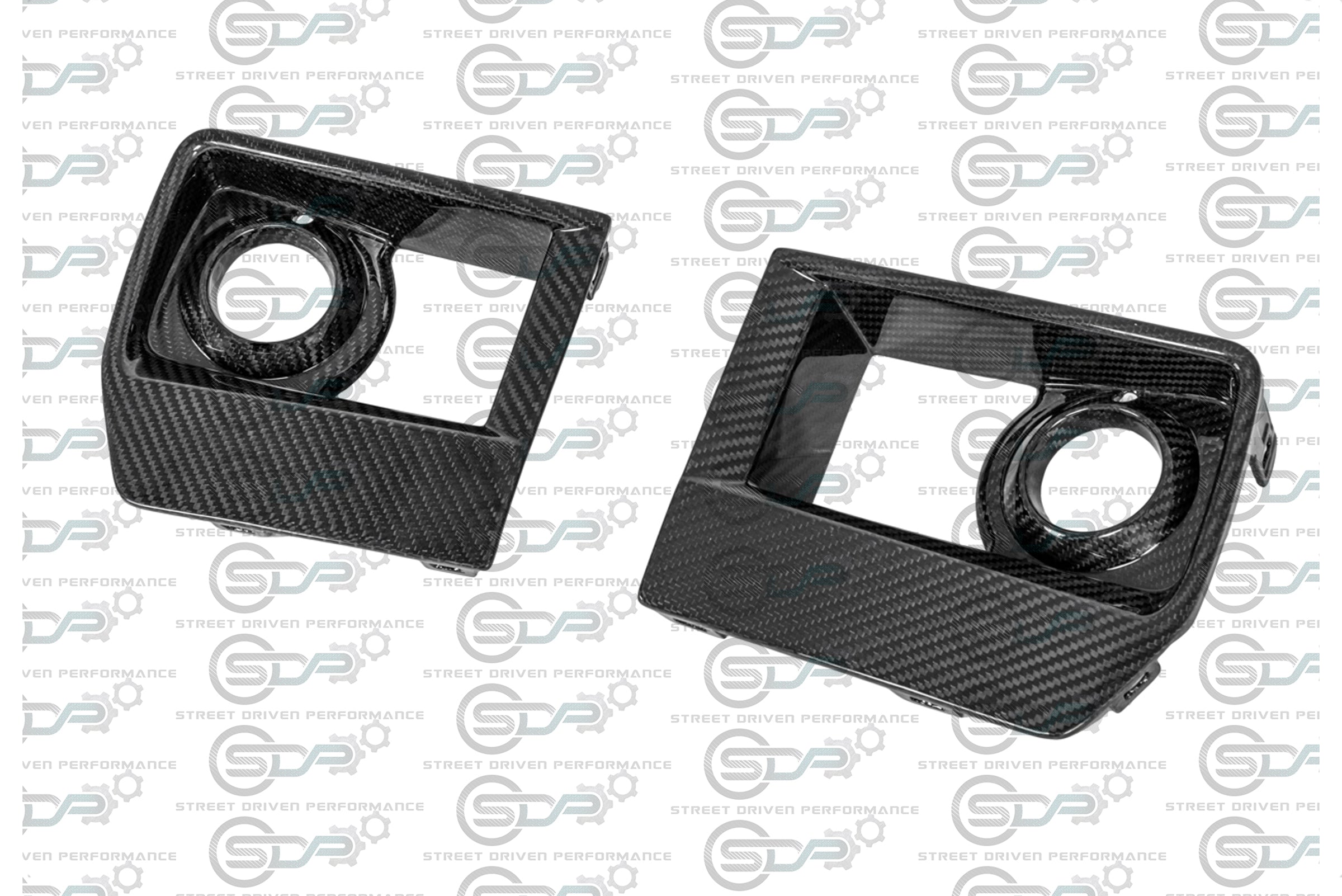 2009-2015 Cadillac CTS-V V2 - Carbon Fiber Fog Light Bezels / Covers