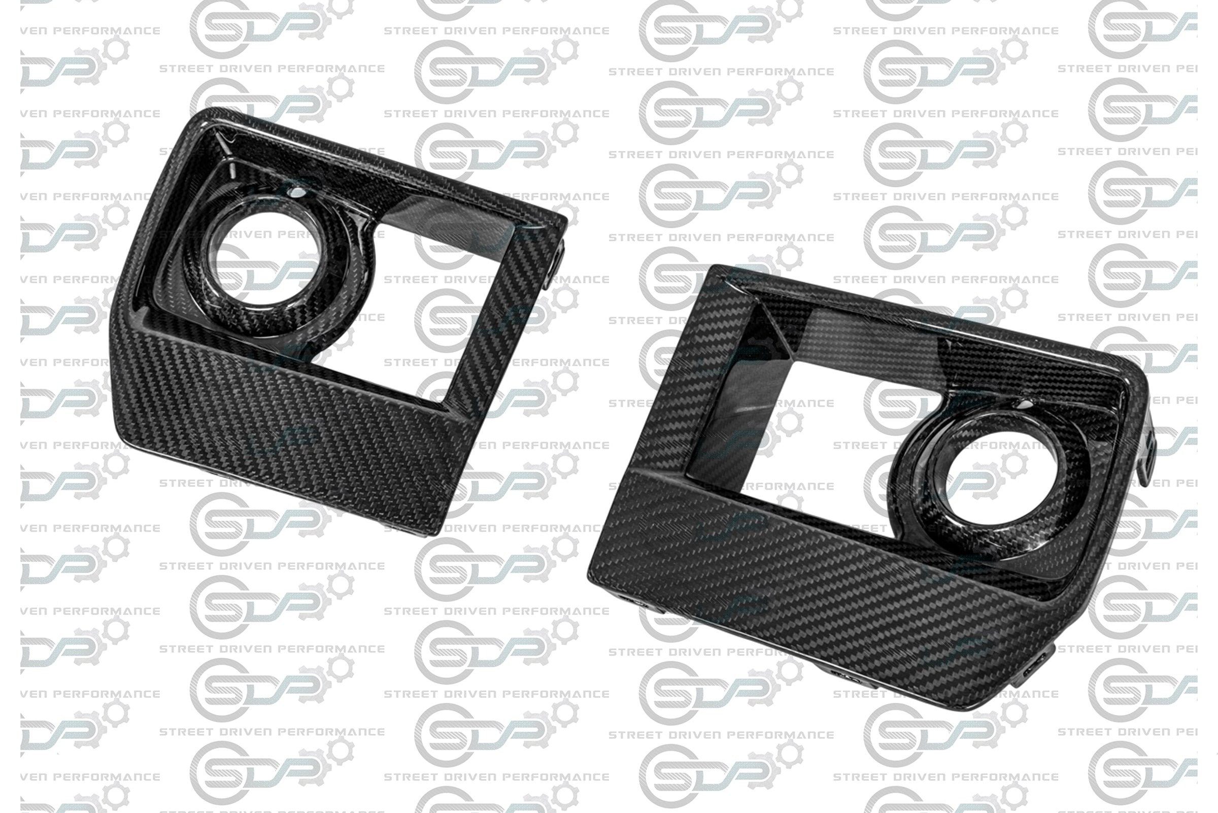 2009-2015 Cadillac CTS-V V2 - Carbon Fiber Fog Light Bezels / Covers