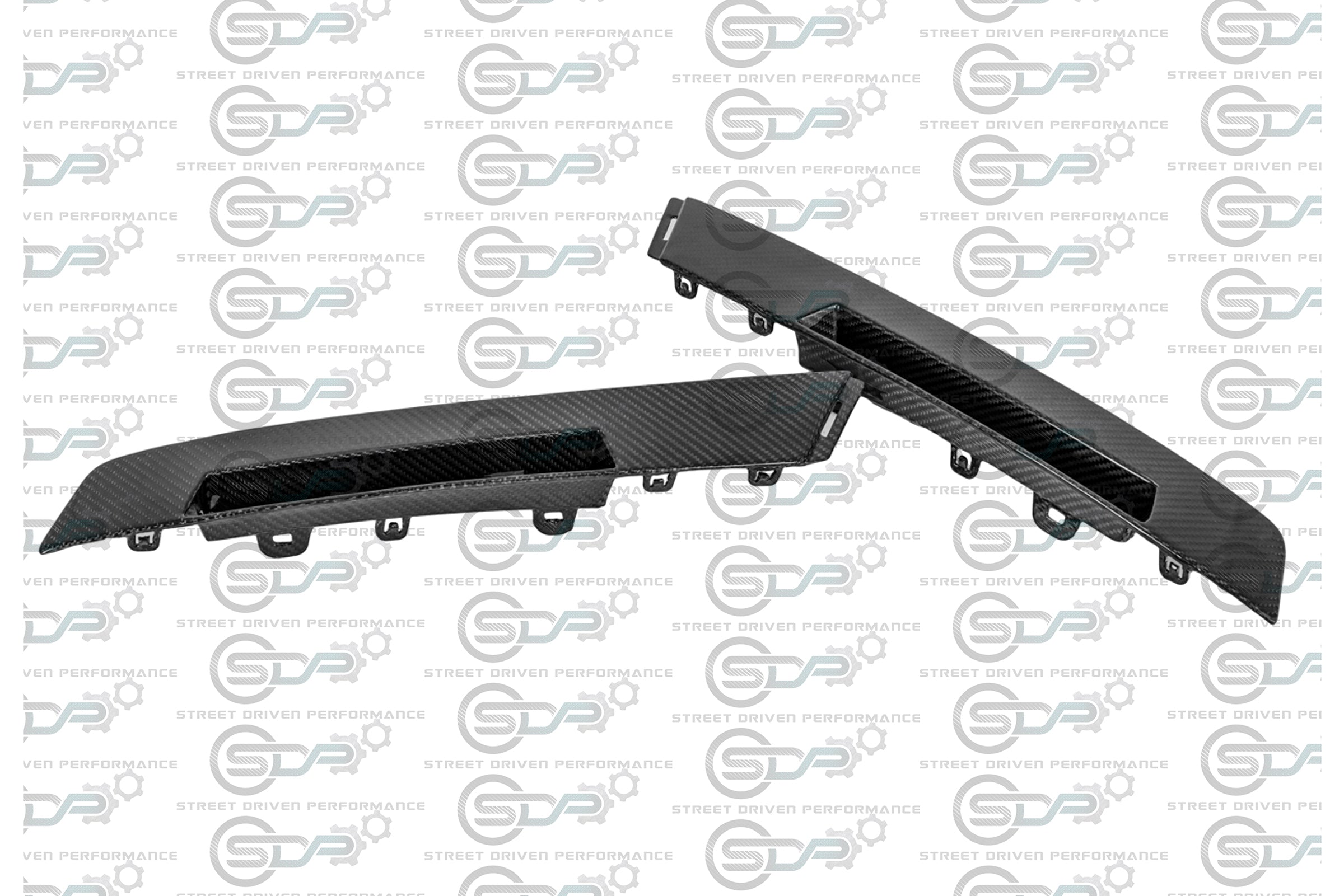 2009-2015 Cadillac CTS-V V2 Coupe - Carbon Fiber Rear Bumper Inserts / Reflector Housings