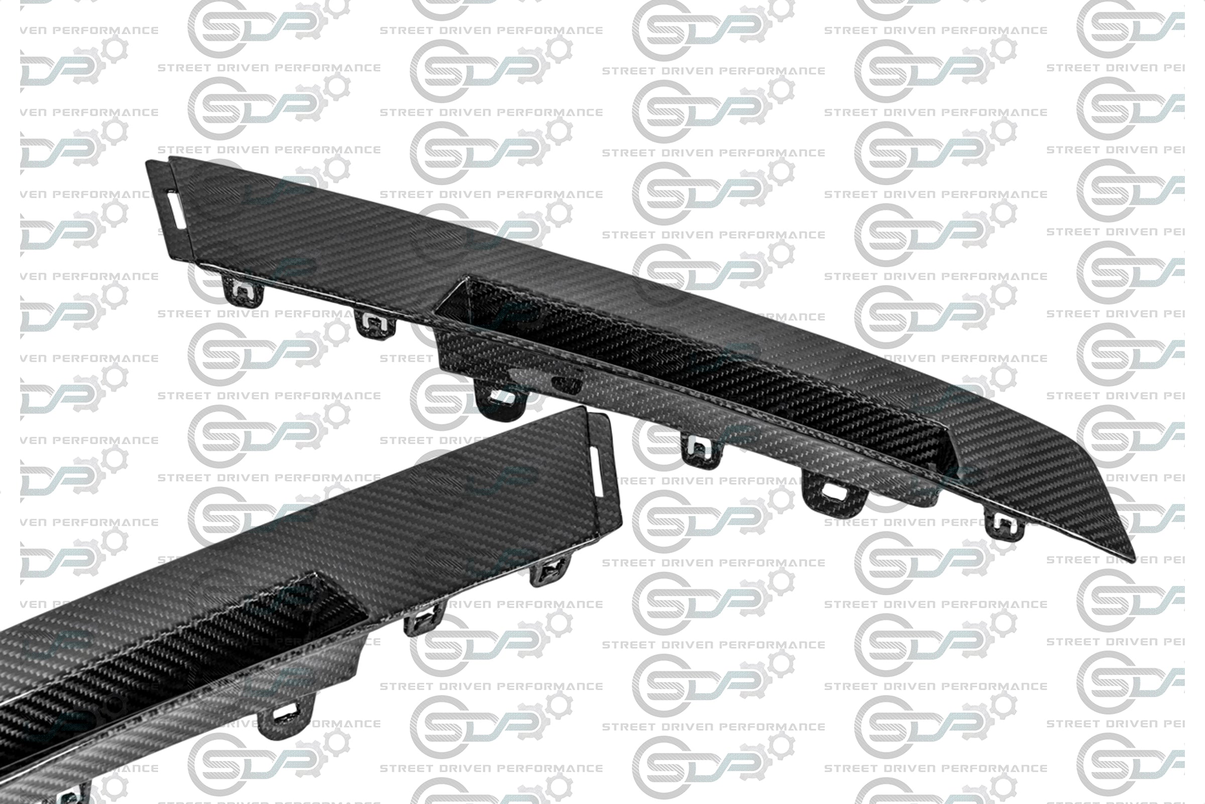 2009-2015 Cadillac CTS-V V2 Coupe - Carbon Fiber Rear Bumper Inserts / Reflector Housings