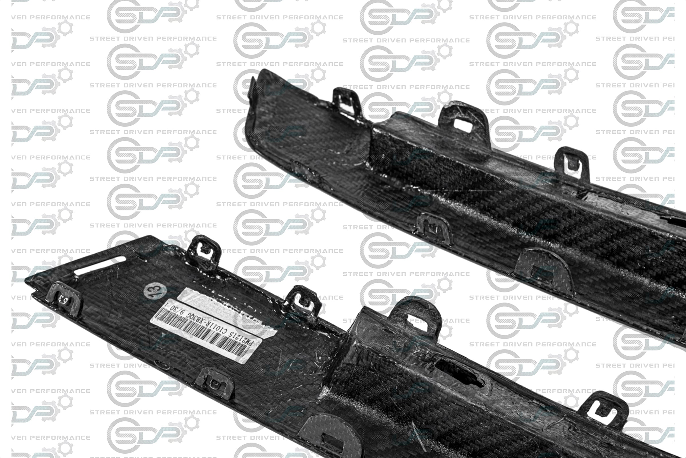 2009-2015 Cadillac CTS-V V2 Coupe - Carbon Fiber Rear Bumper Inserts / Reflector Housings