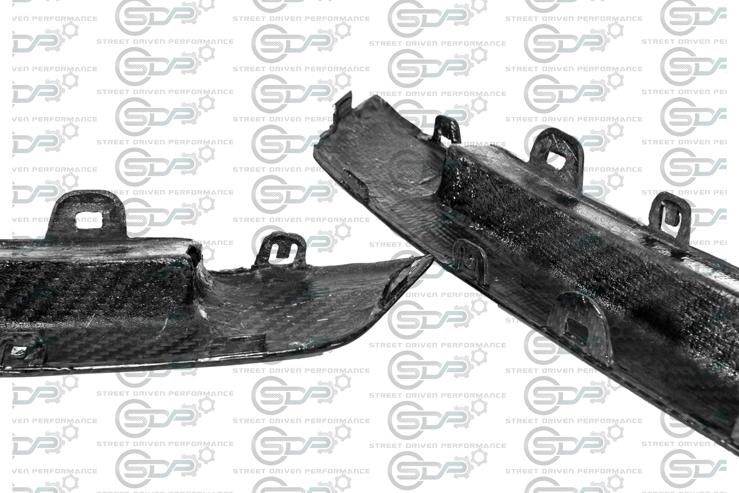 2009-2015 Cadillac CTS-V V2 Coupe - Carbon Fiber Rear Bumper Inserts / Reflector Housings