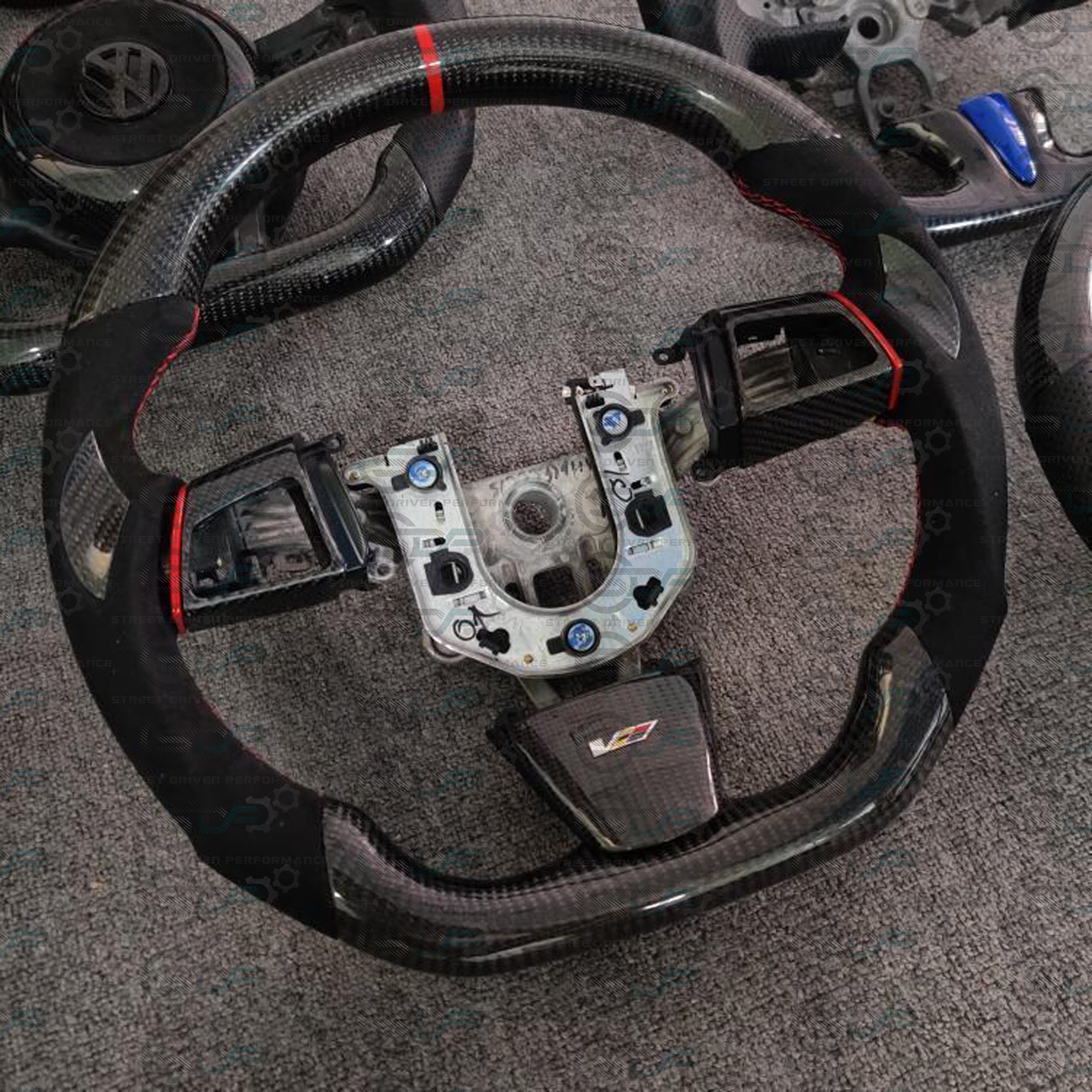 2008 - 2015 Cadillac CTS, CTS-V "V2" Custom Carbon Fiber Steering Wheel with options