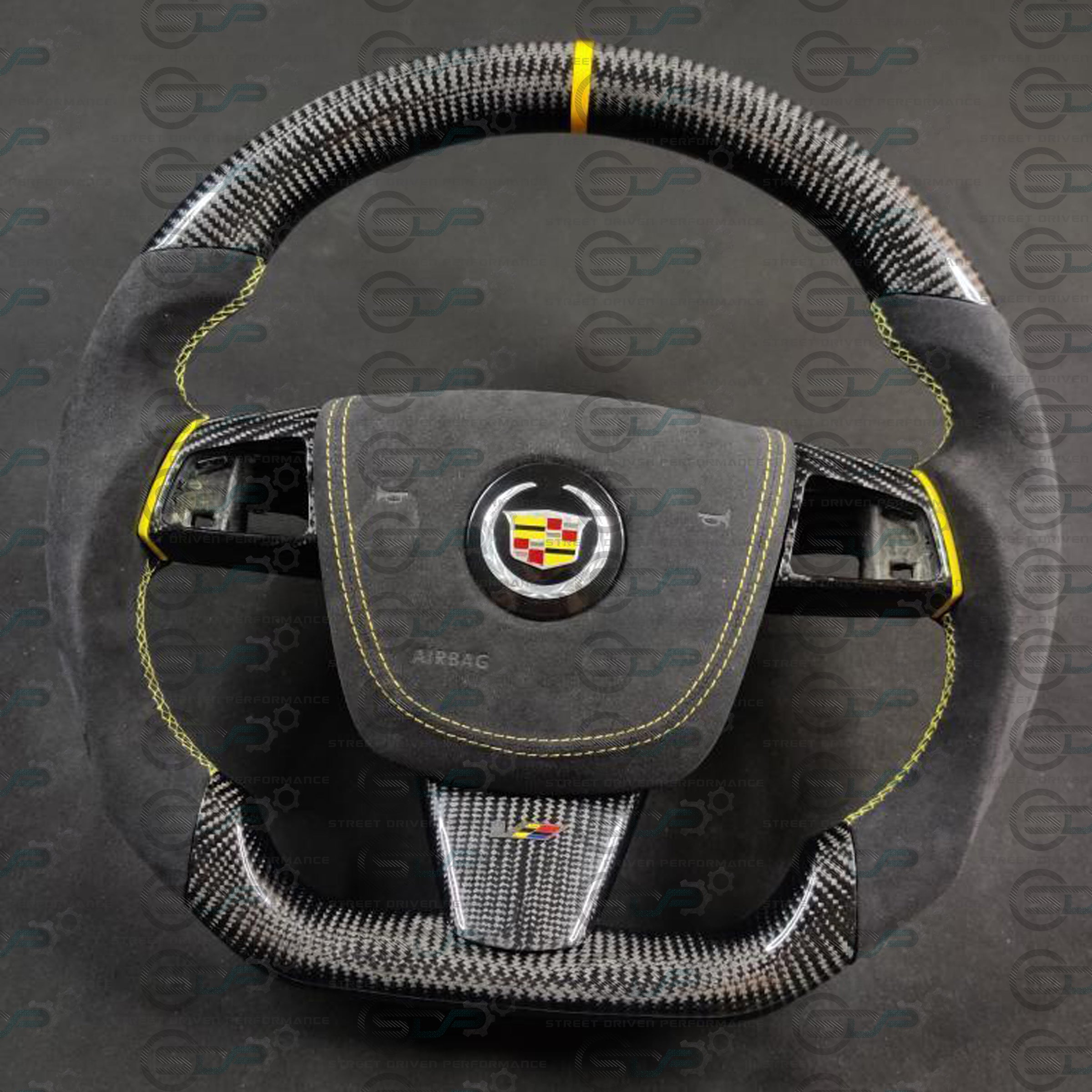 2008 - 2015 Cadillac CTS, CTS-V "V2" Custom Carbon Fiber Steering Wheel with options