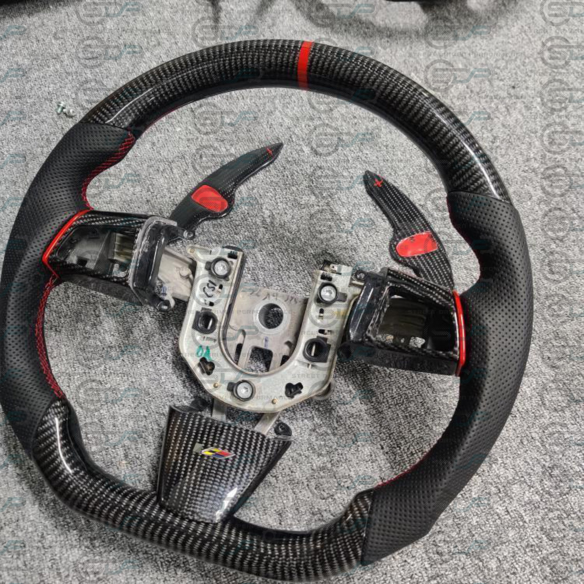 2008 - 2015 Cadillac CTS, CTS-V "V2" Custom Carbon Fiber Steering Wheel with options