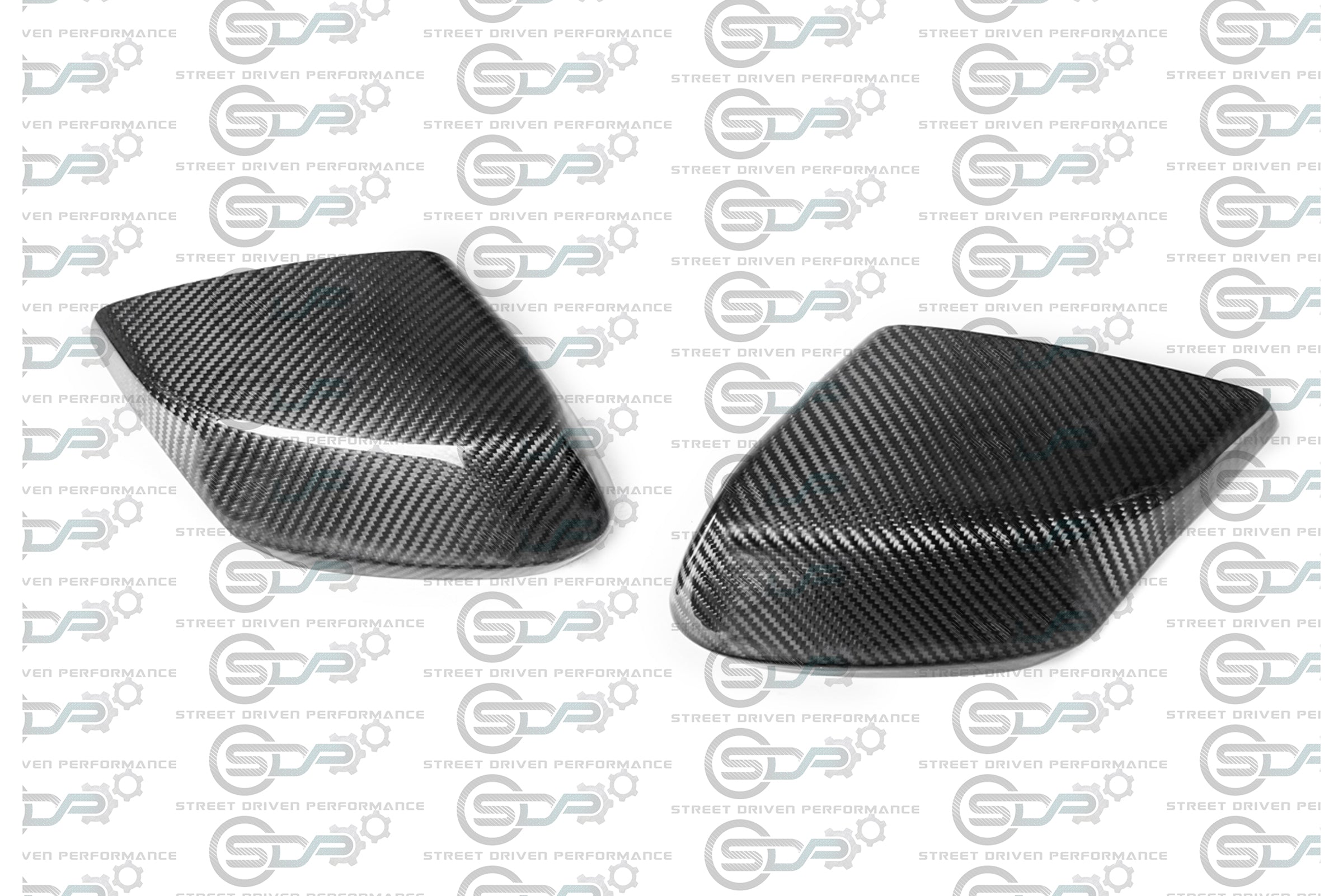 2020+ C8 Chevrolet Corvette - Carbon Fiber Tape-On Top and Bottom Mirror Covers