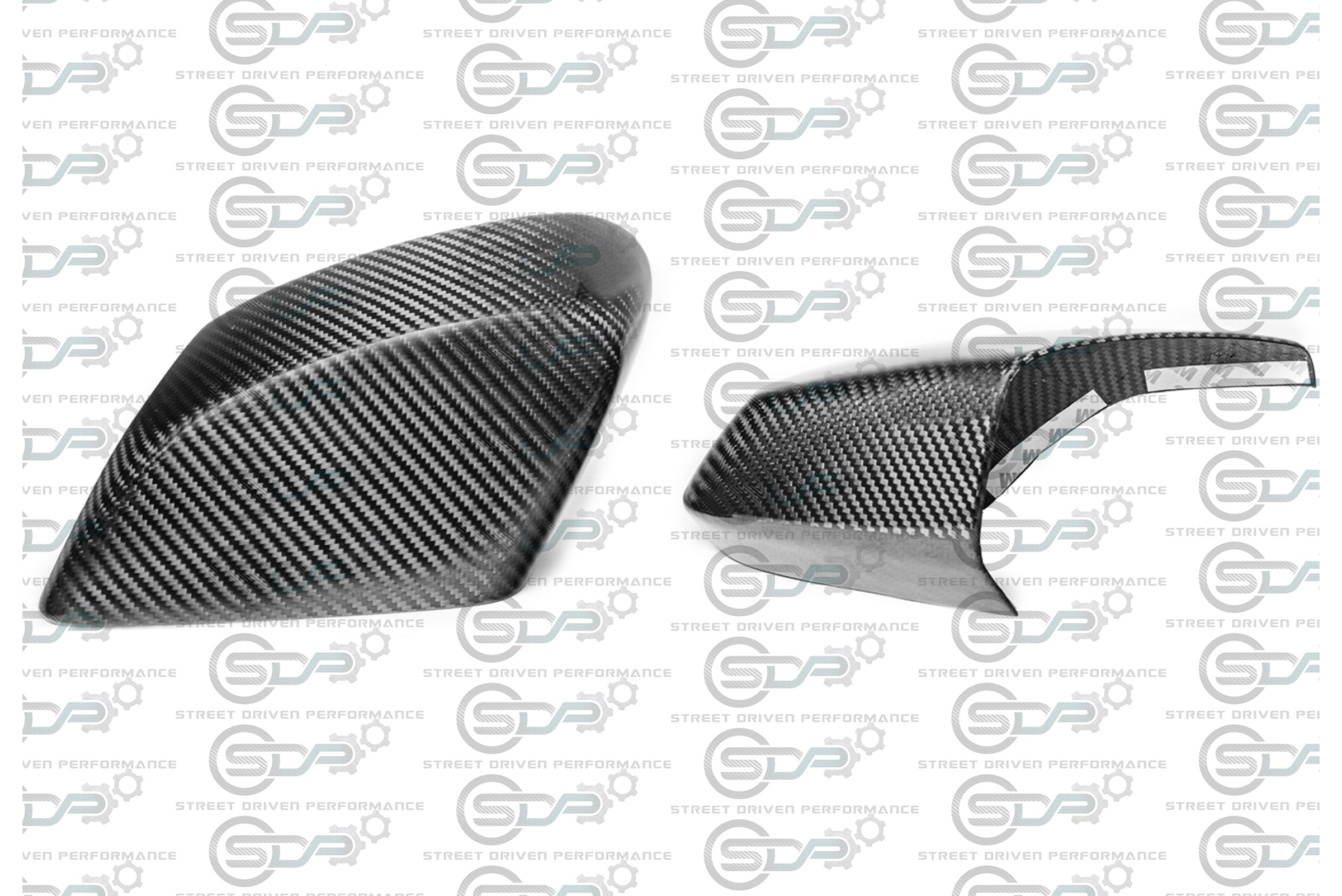 2020+ C8 Chevrolet Corvette - Carbon Fiber Tape-On Top and Bottom Mirror Covers