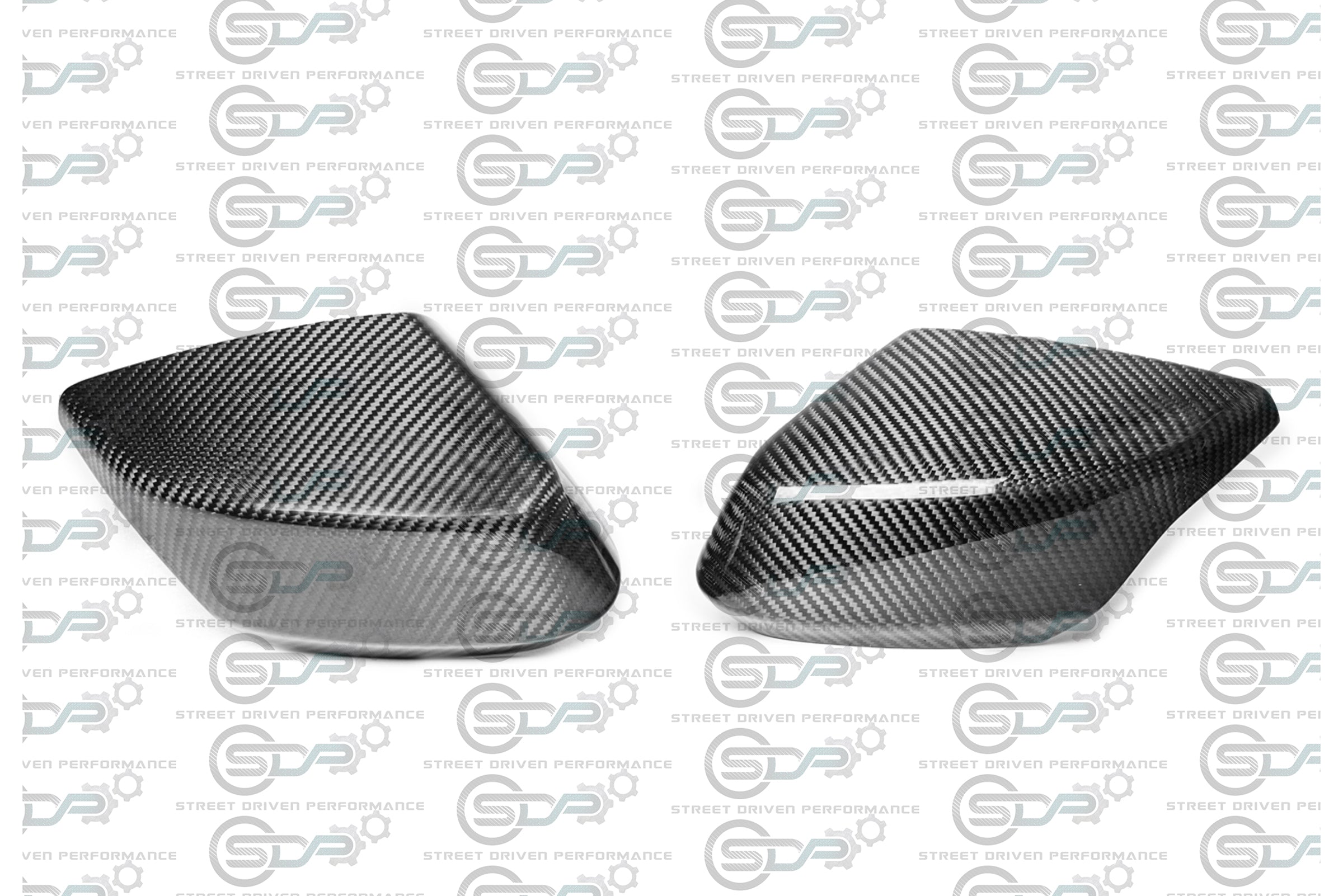 2020+ C8 Chevrolet Corvette - Carbon Fiber Tape-On Top and Bottom Mirror Covers