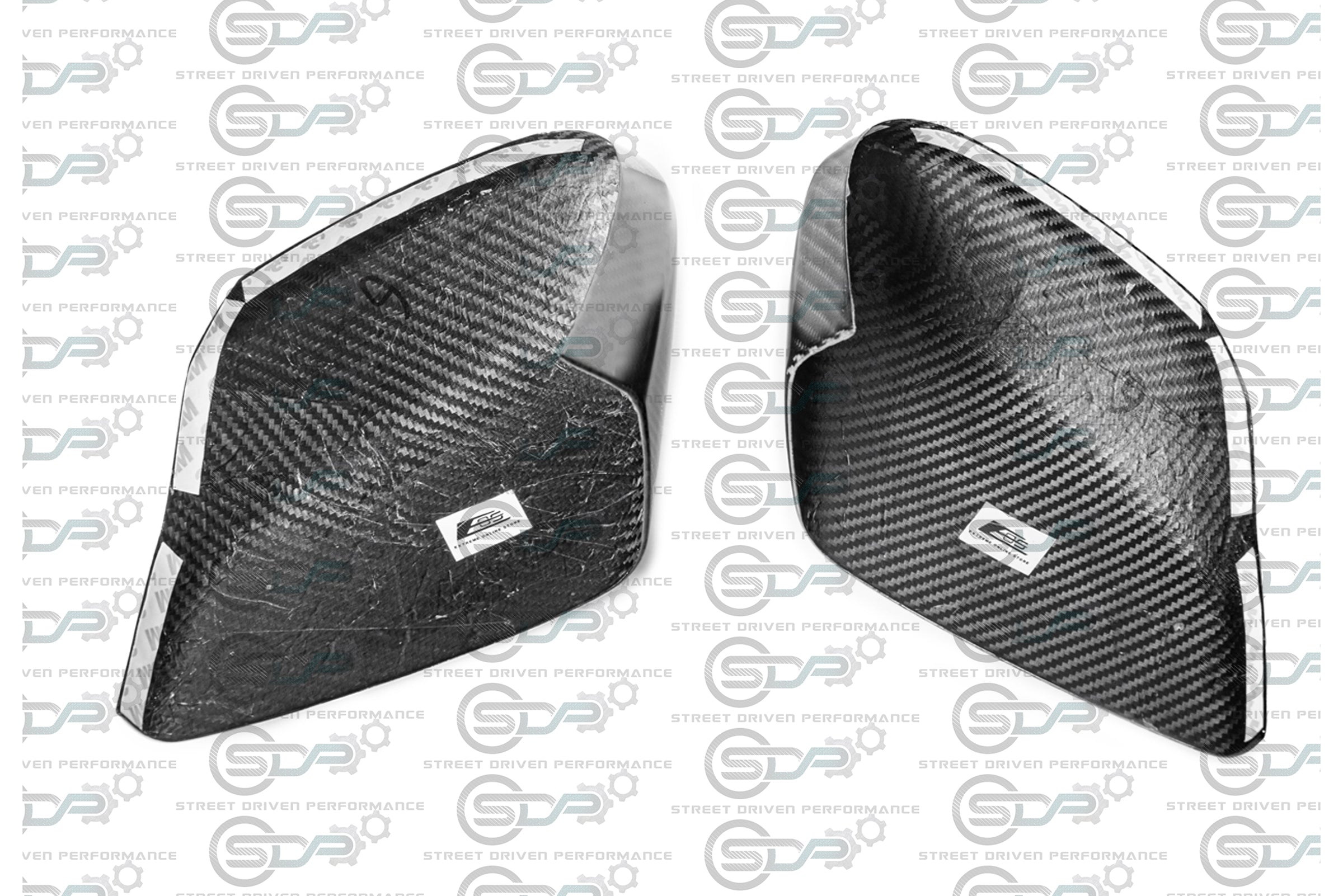 2020+ C8 Chevrolet Corvette - Carbon Fiber Tape-On Top and Bottom Mirror Covers