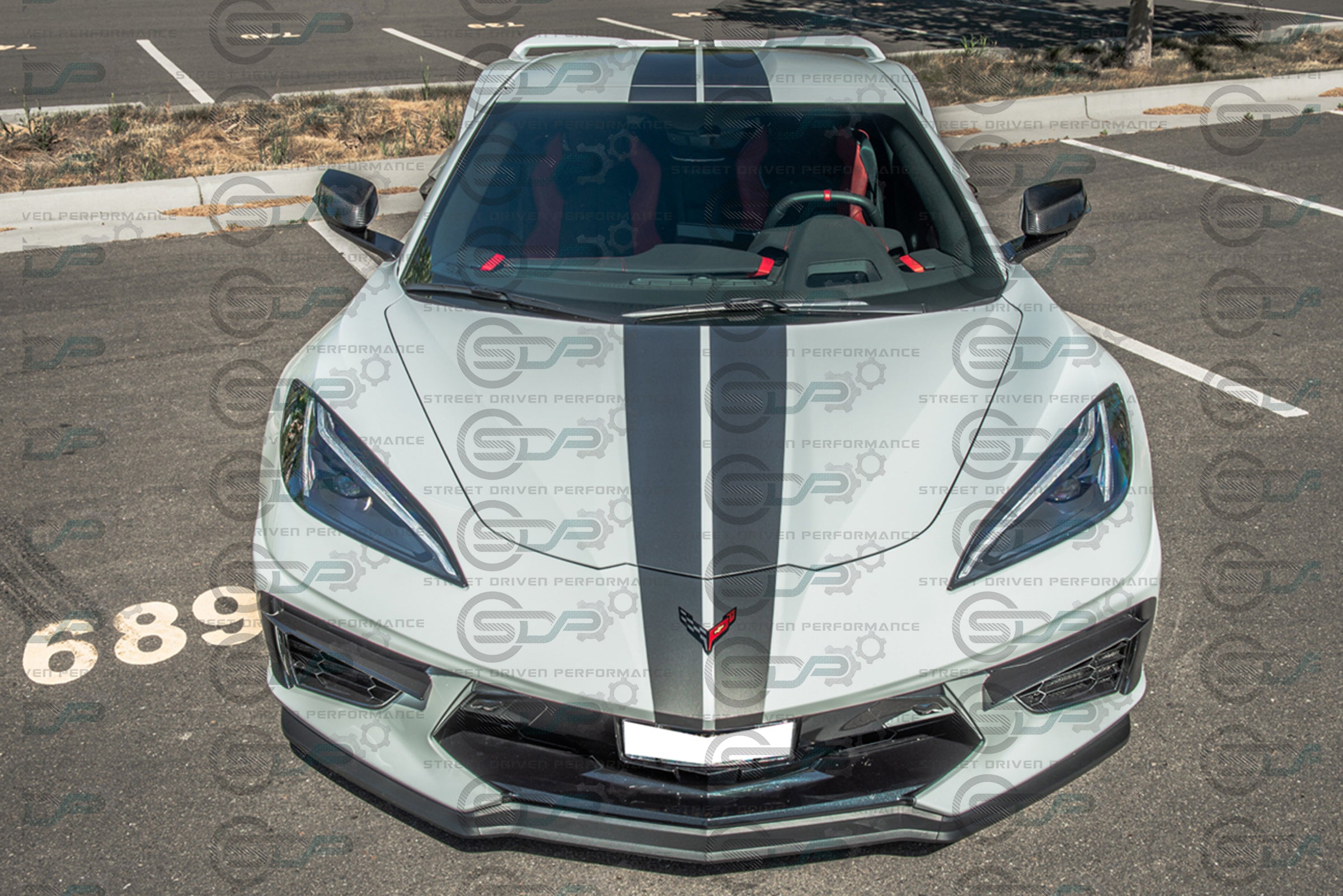 2020+ C8 Chevrolet Corvette - Carbon Fiber Tape-On Top and Bottom Mirror Covers